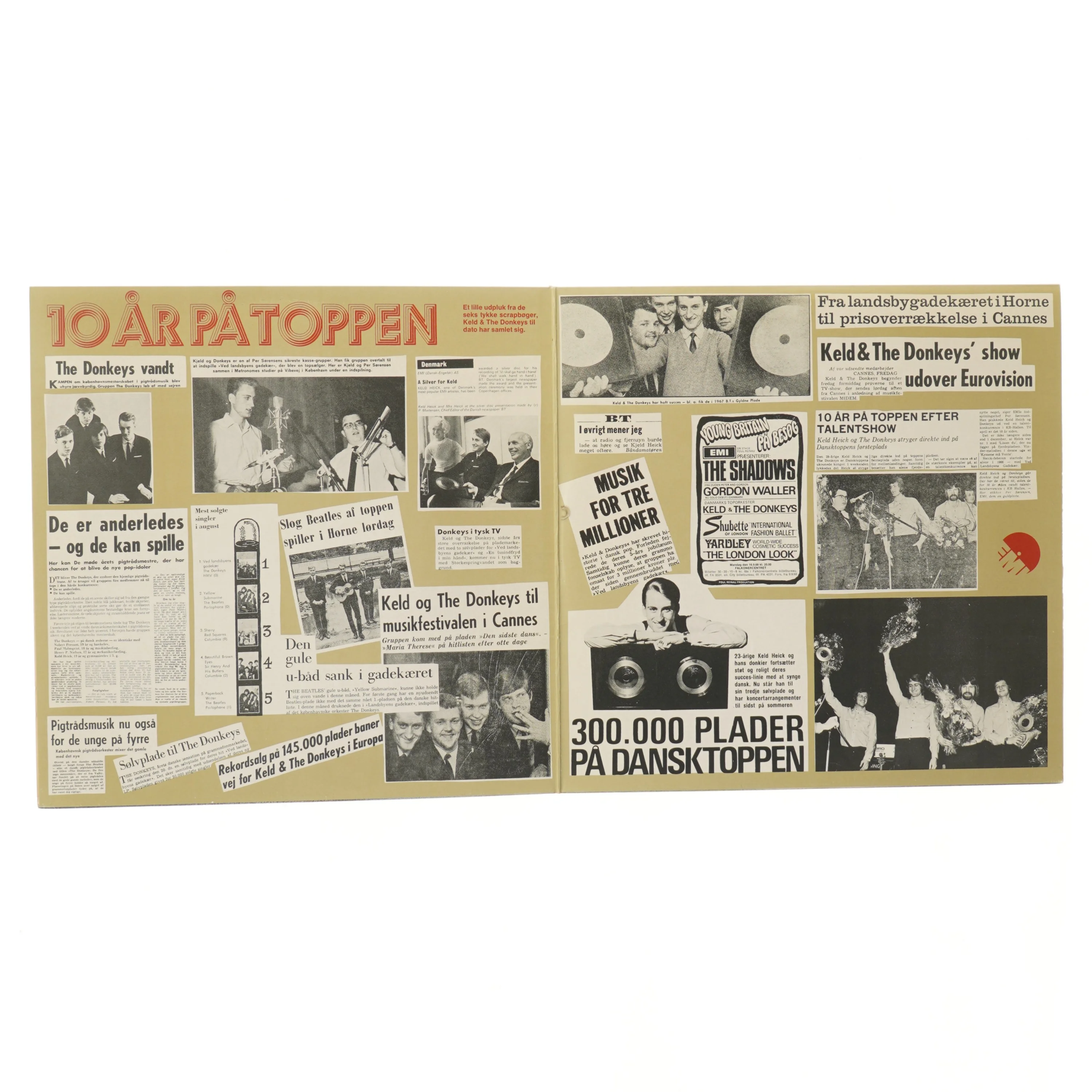 Keld & The Donkeys - 10 År På Toppen LP