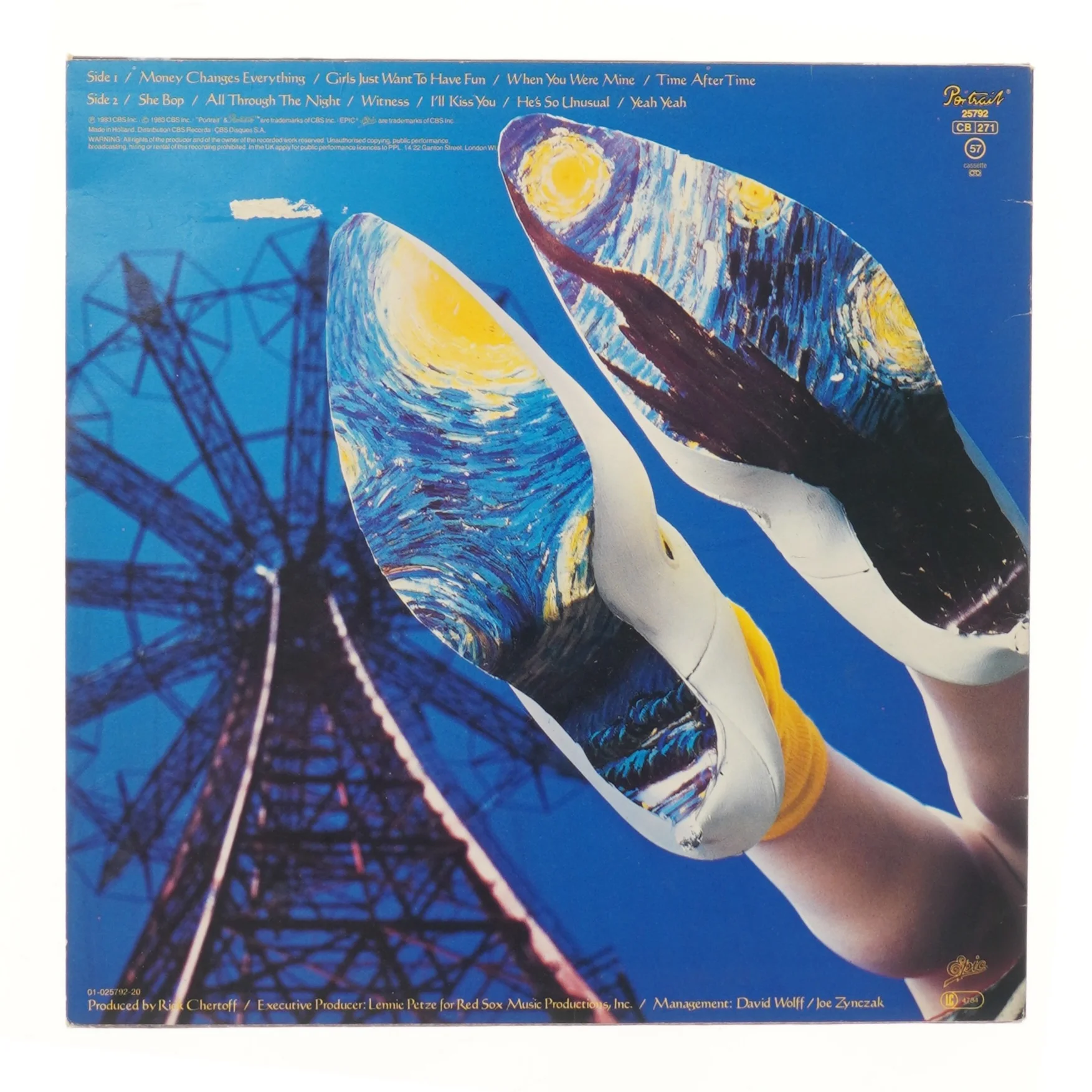 Cyndi Lauper 'She's So Unusual' LP