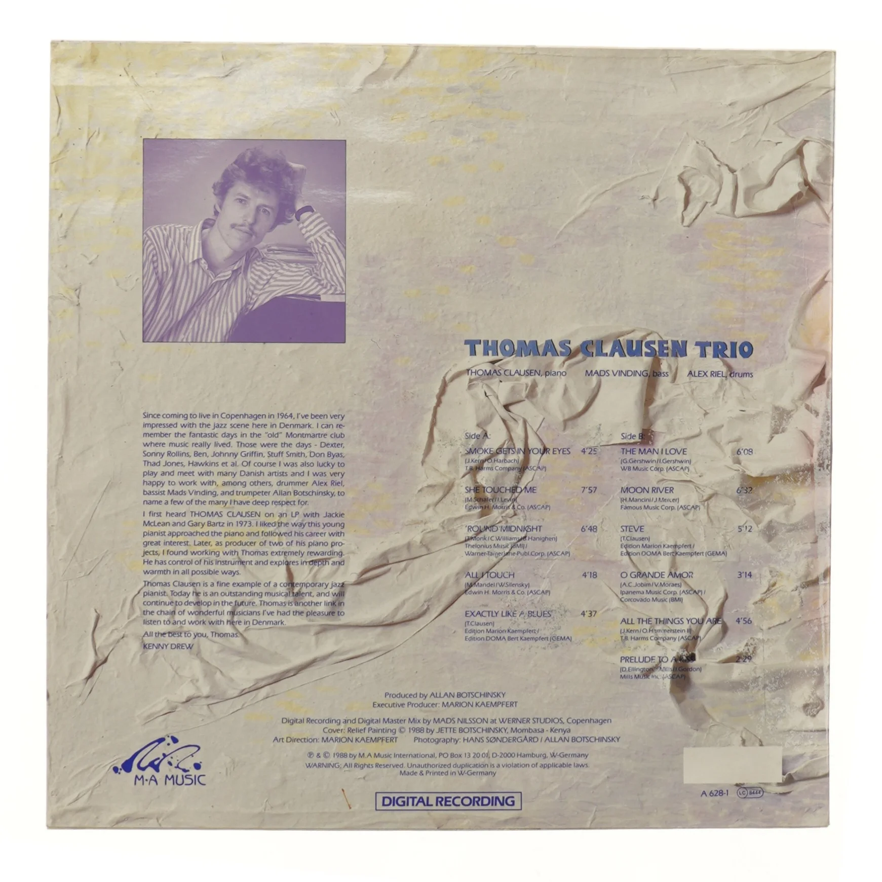 Thomas Clausen Trio - She Touched Me LP