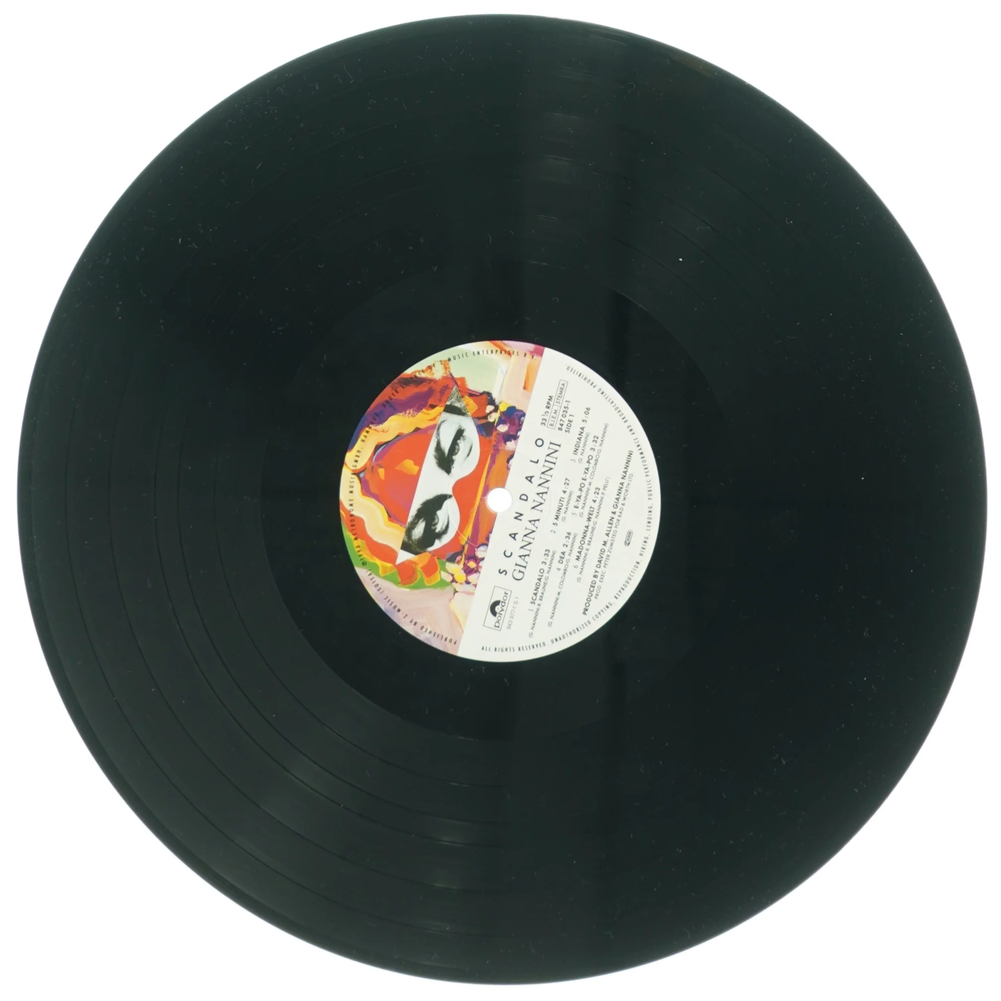 Gianna Nannini - Scandalo Vinylplade (str. 31 x 31 cm)