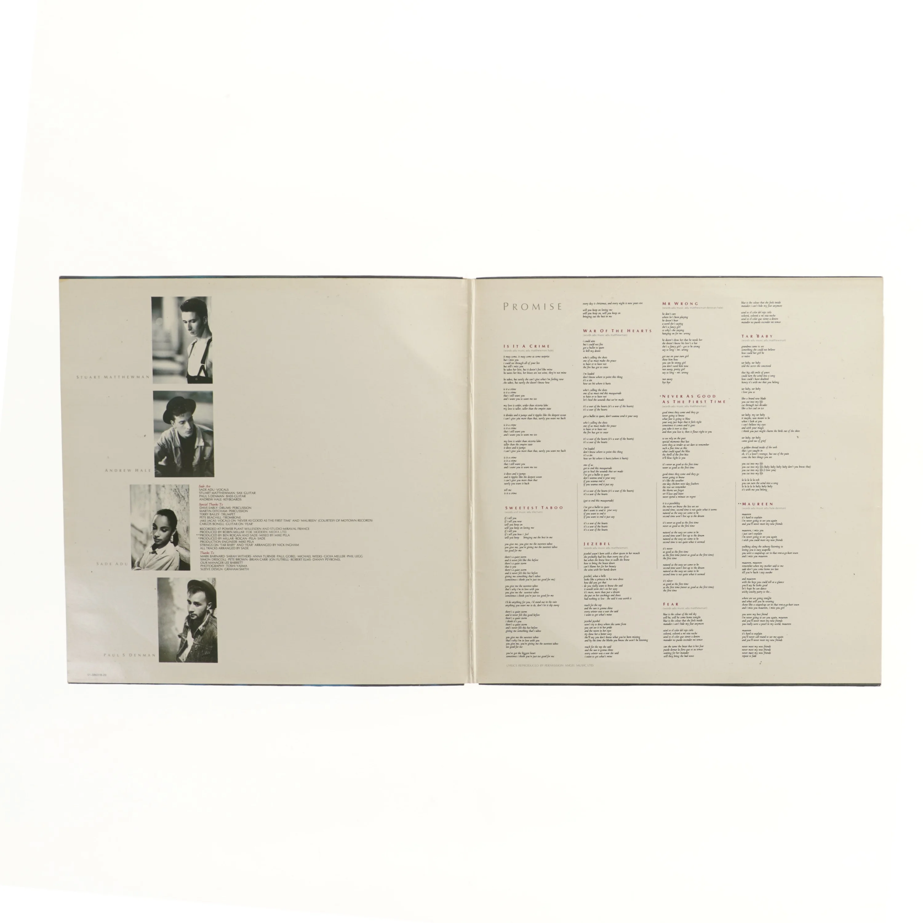 Sade Promise vinylalbum