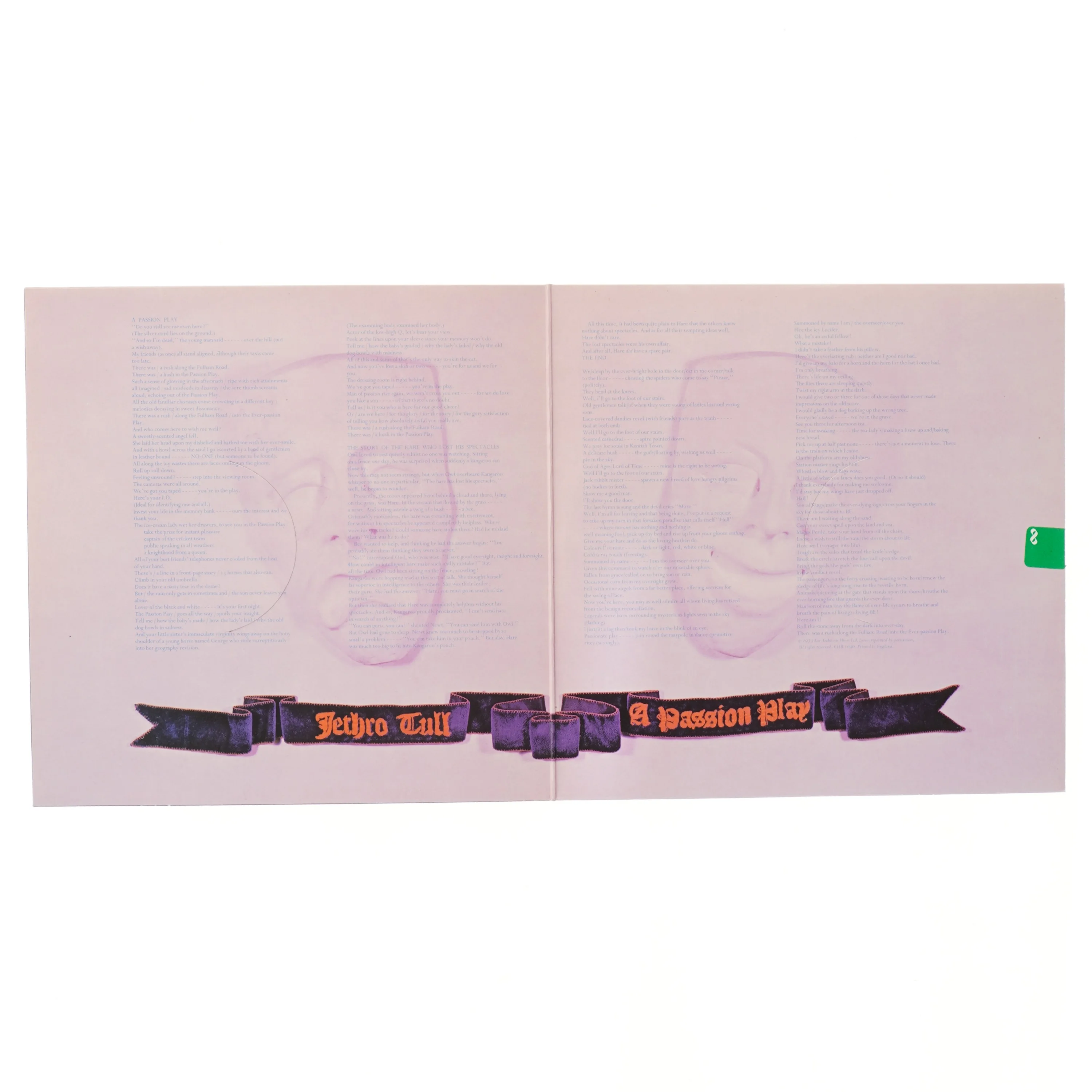 Jethro Tull album - A Passion Play fra Chrysalis