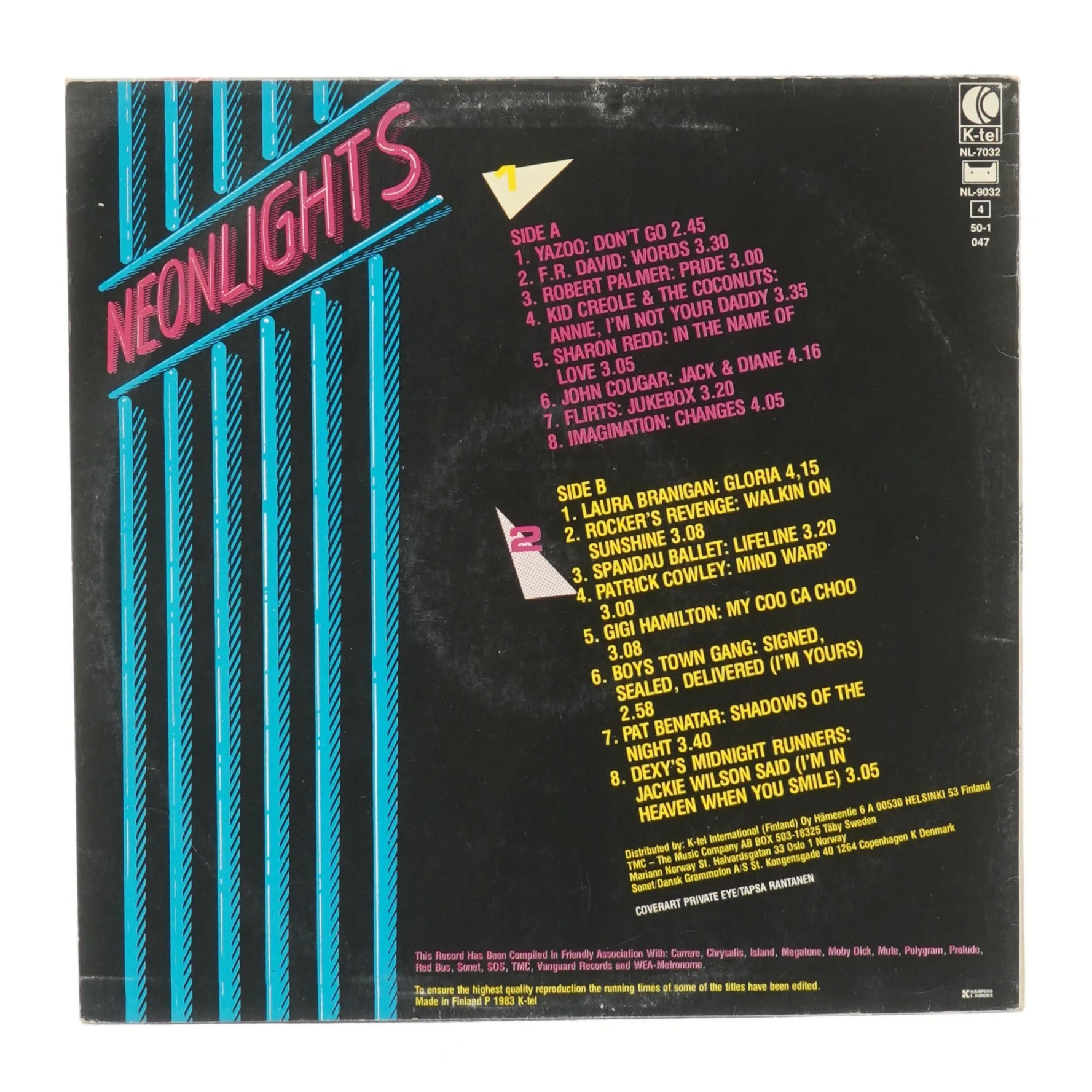 Vinyl album - Neonlights fra K-tel