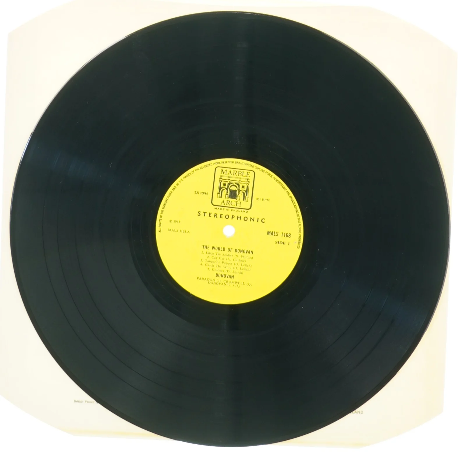 The World of Donovan (LP) fra Marble Arch (str. 30 cm)