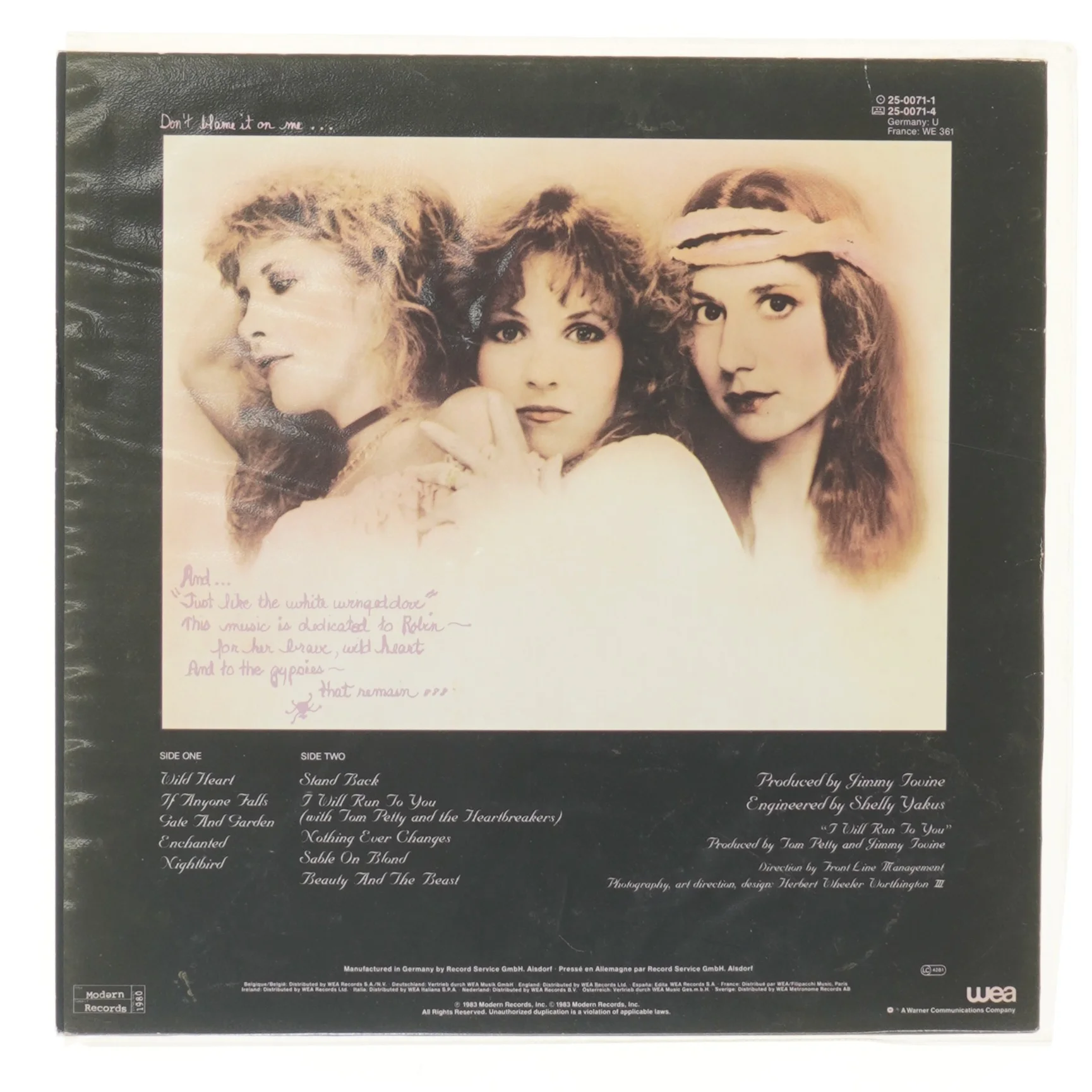 Stevie Nicks - The Wild Heart LP fra Stevie Nicks