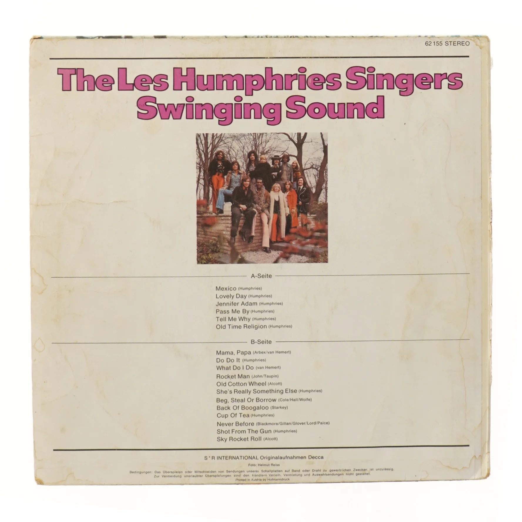 The Les Humphries Singers Swinging Sound LP fra Decca