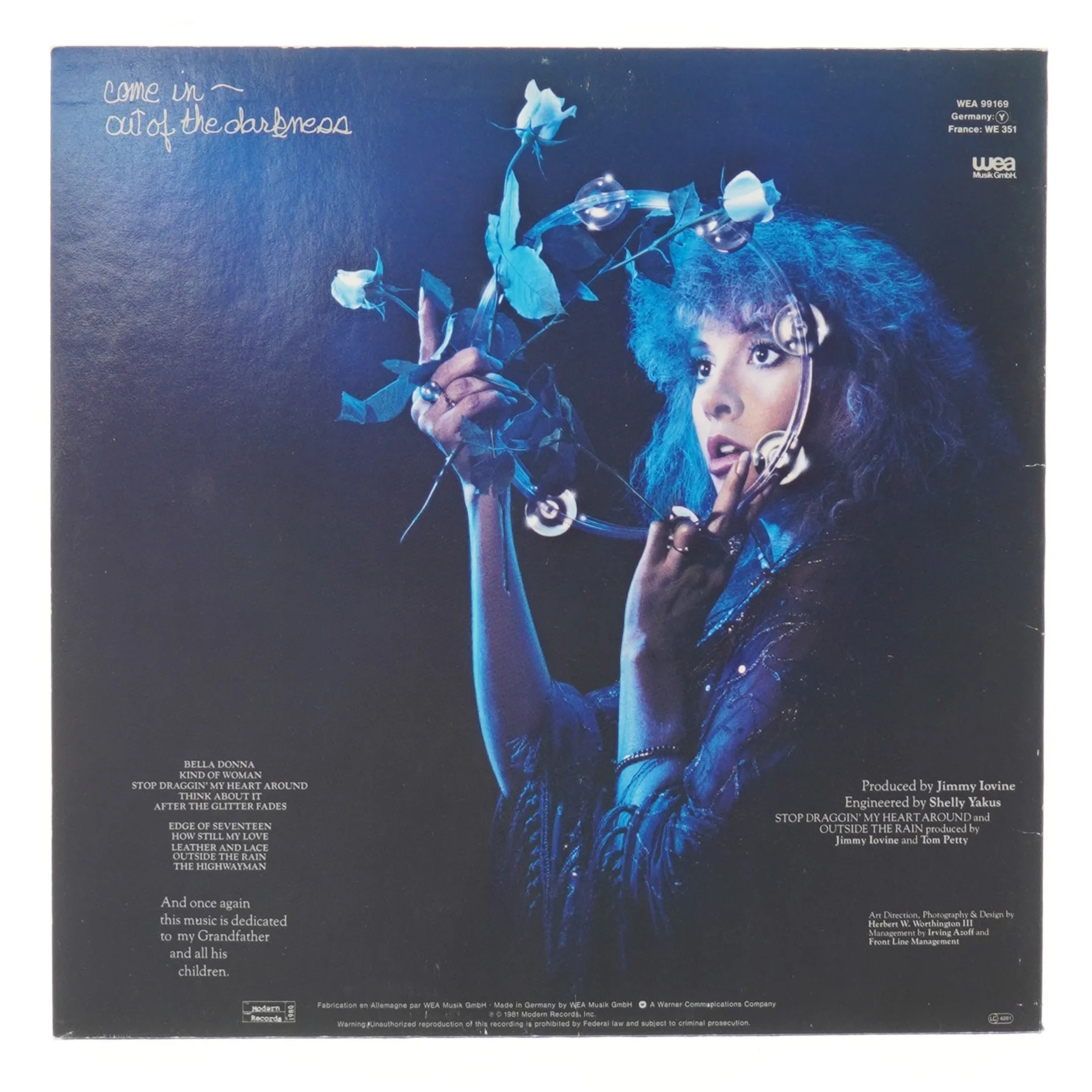 Stevie Nicks Bella Donna album fra WEA Music GmbH