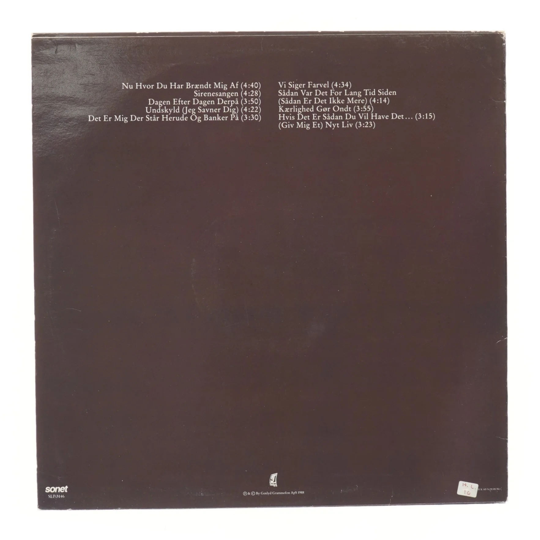 Thomas Helmig - Vejen Væk LP fra Sonet