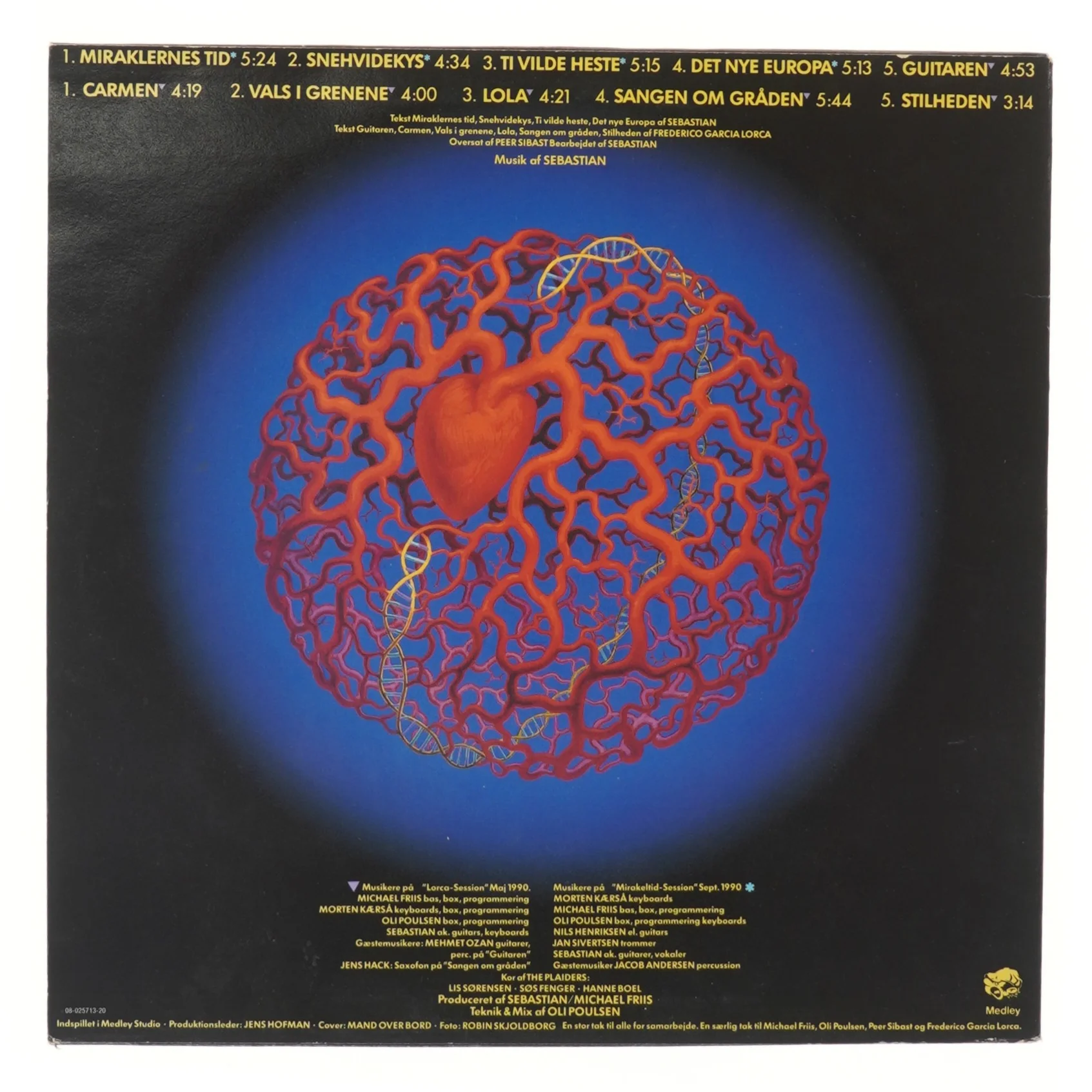 Vinylplade: Sebastian - Miraklernes Tid