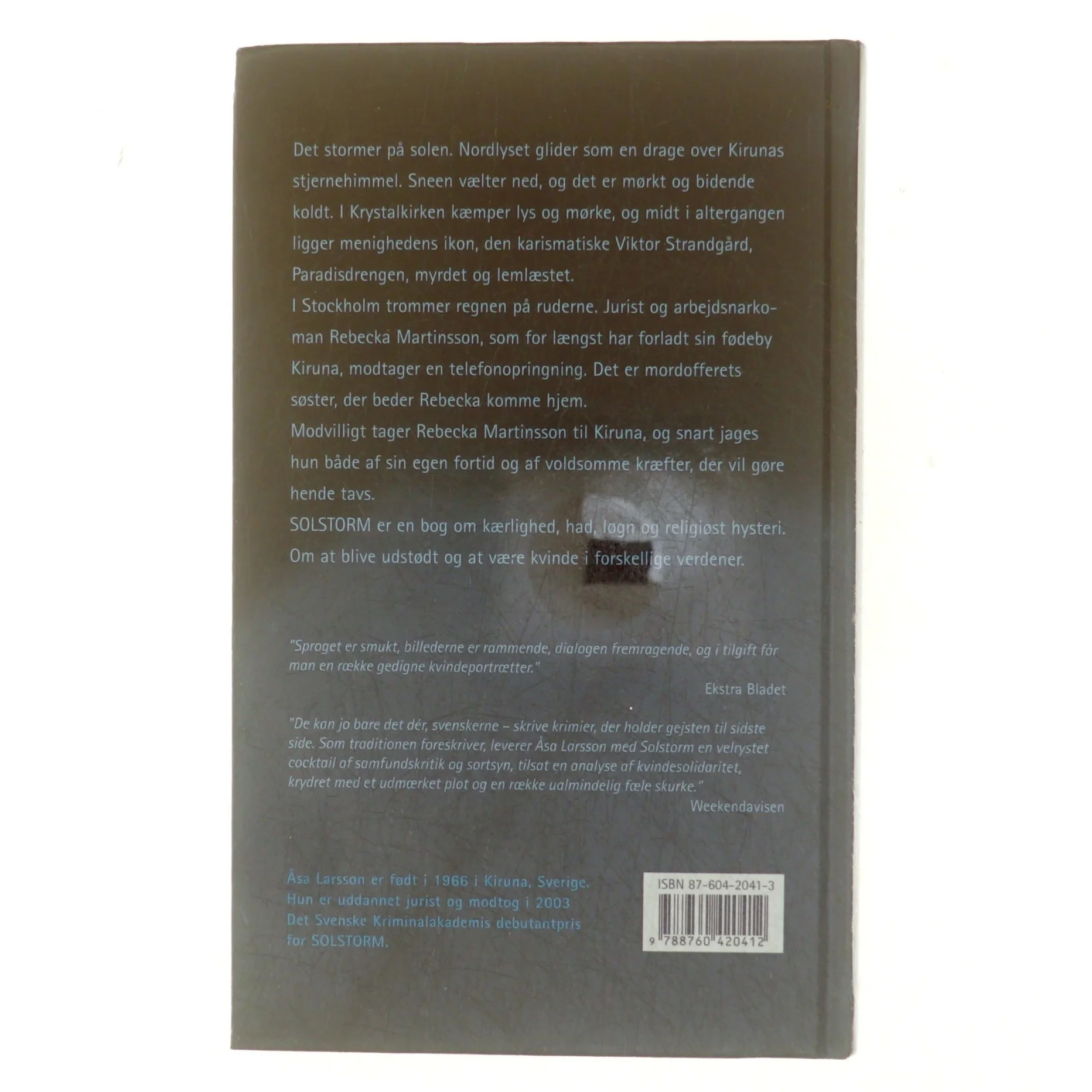 Solstorm af Åsa Larsson (Bog)