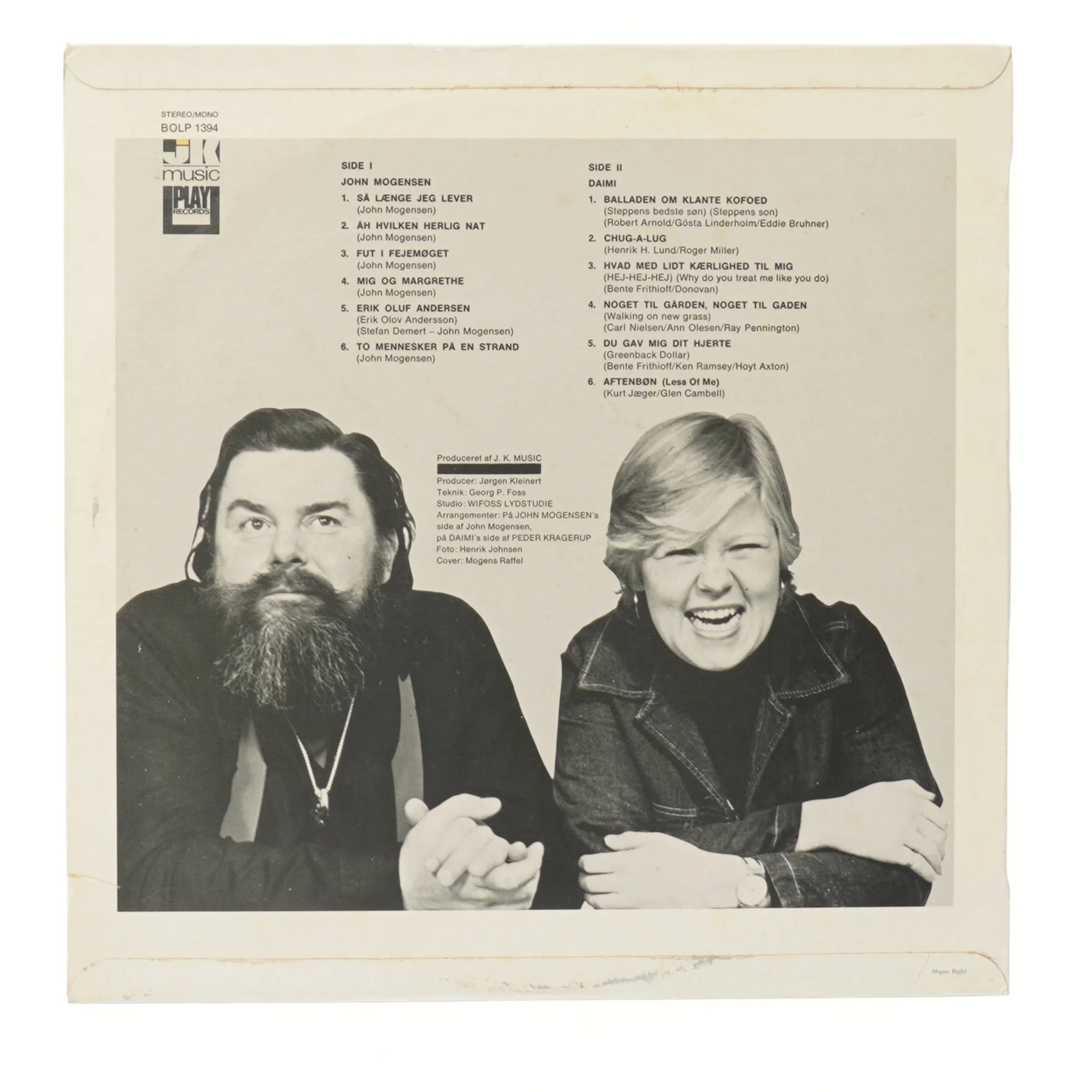 Vinyl plade - John & Daimi fra E & K Music