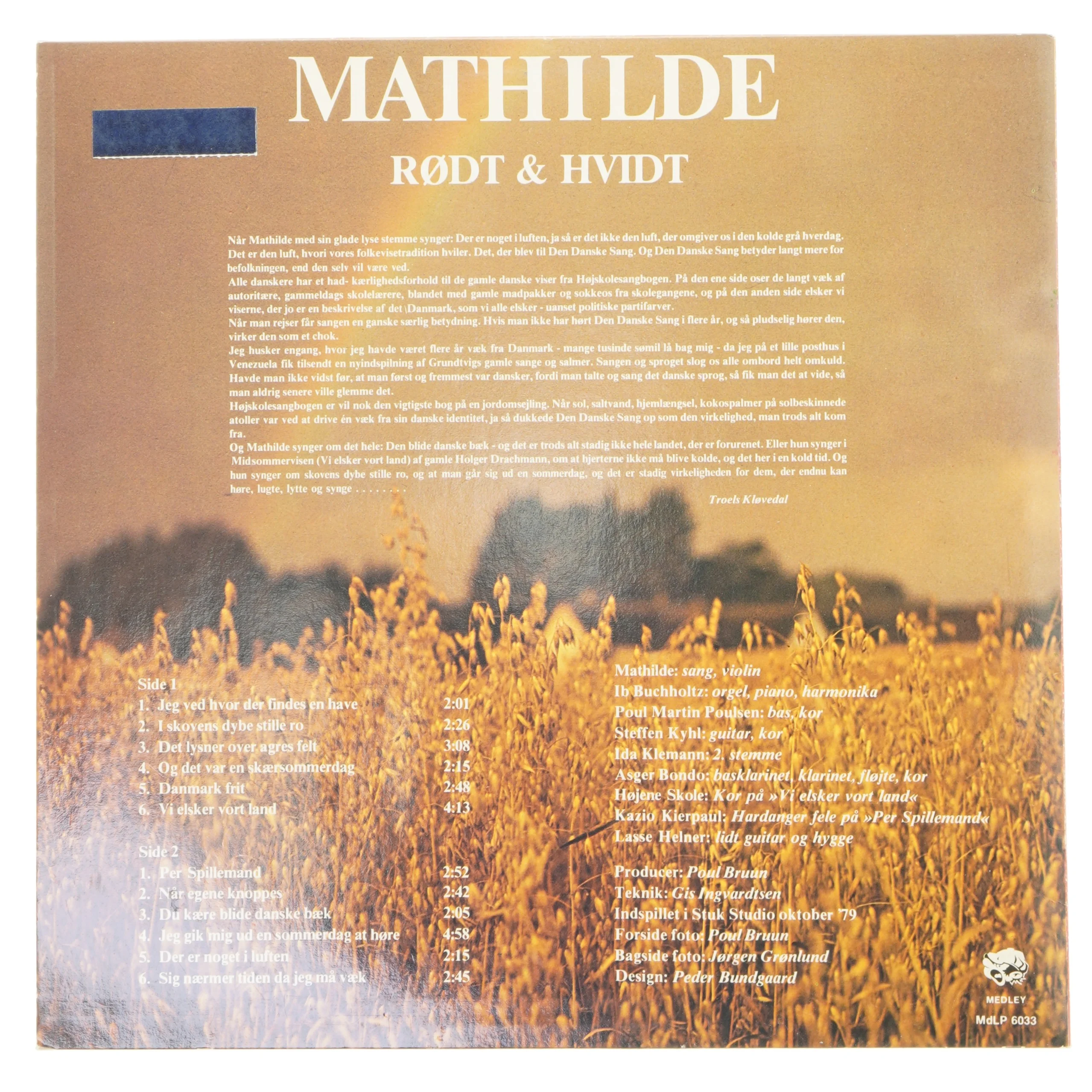 Mathilde Rødt & Hvidt LP