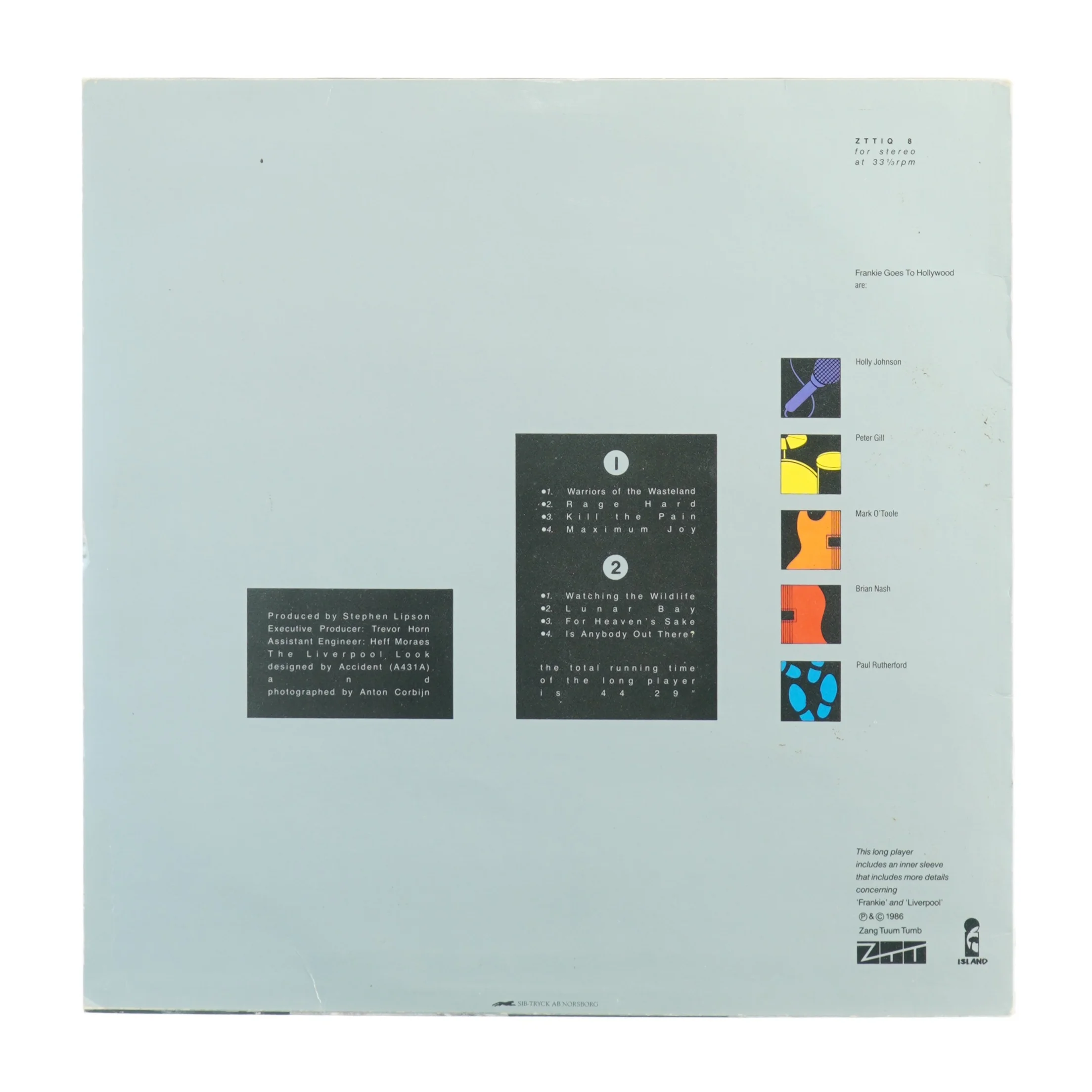 Liverpool med Frankie goes to Hollywood (LP) (str. 31 x 31 cm)