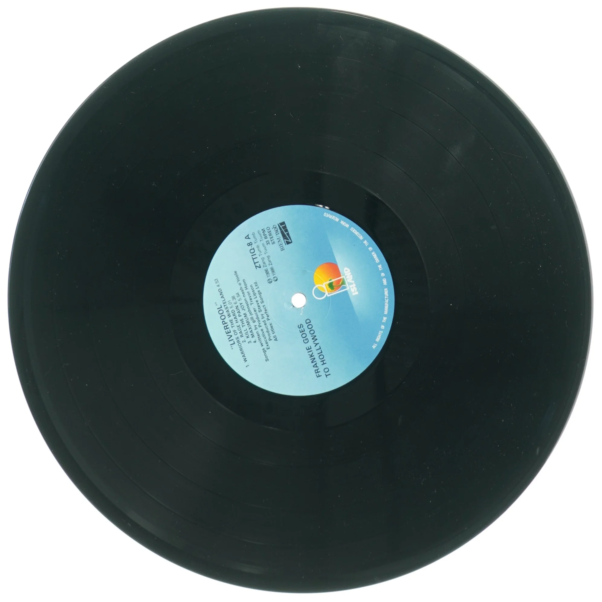 Liverpool med Frankie goes to Hollywood (LP) (str. 31 x 31 cm)