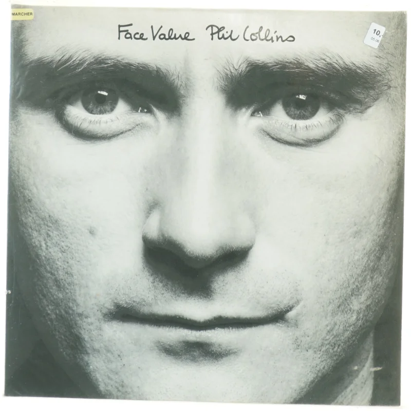 Phil Collins - Face Value LP fra Atlantic (str. 31 x 31 cm)