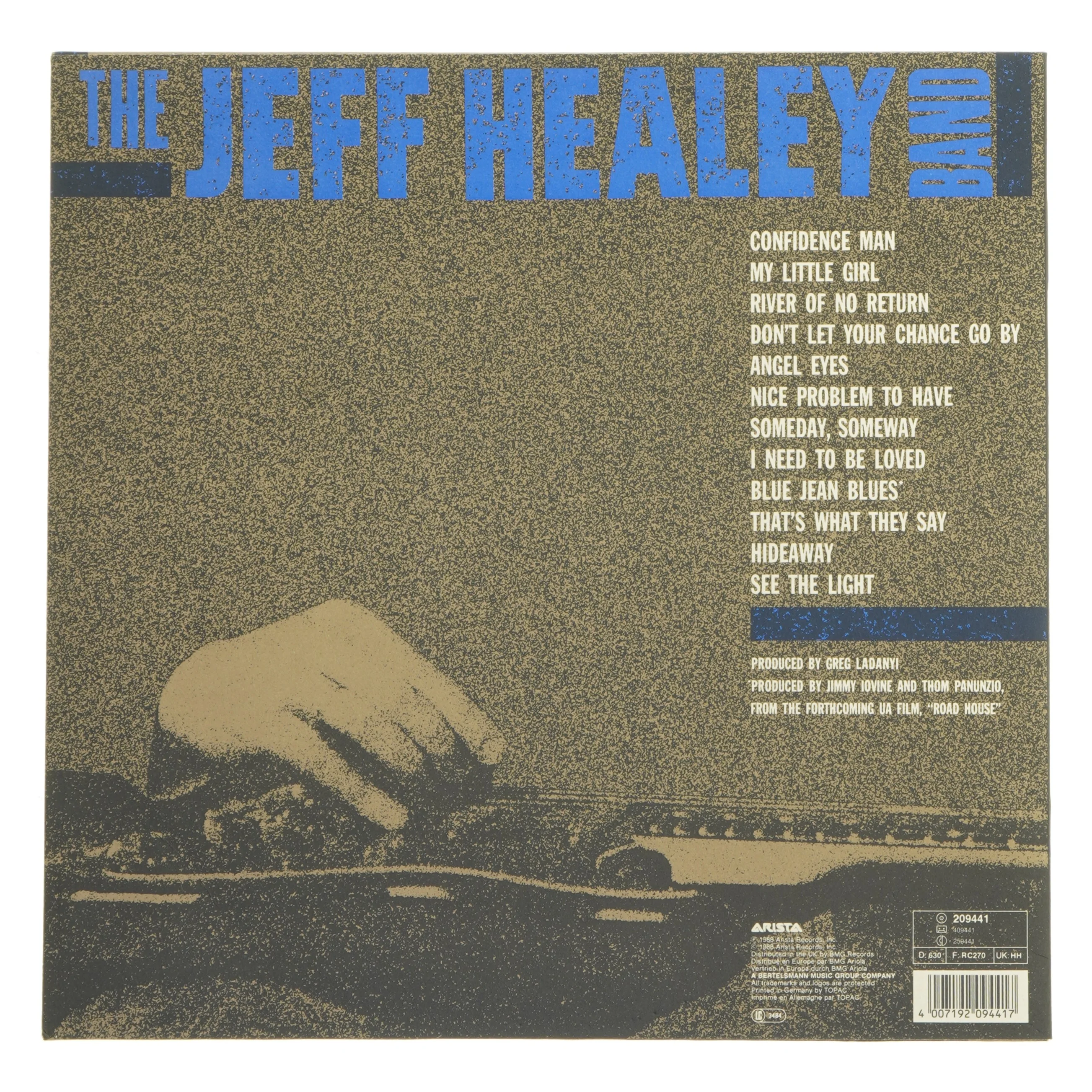 Jeff Healey Band LP - See The Light