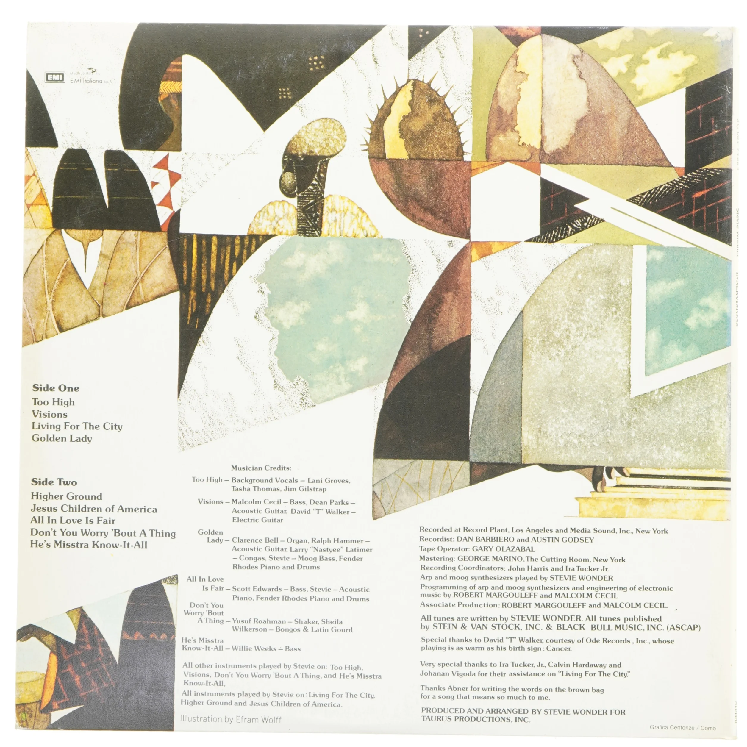 Stevie Wonder Innervisions LP fra Motown