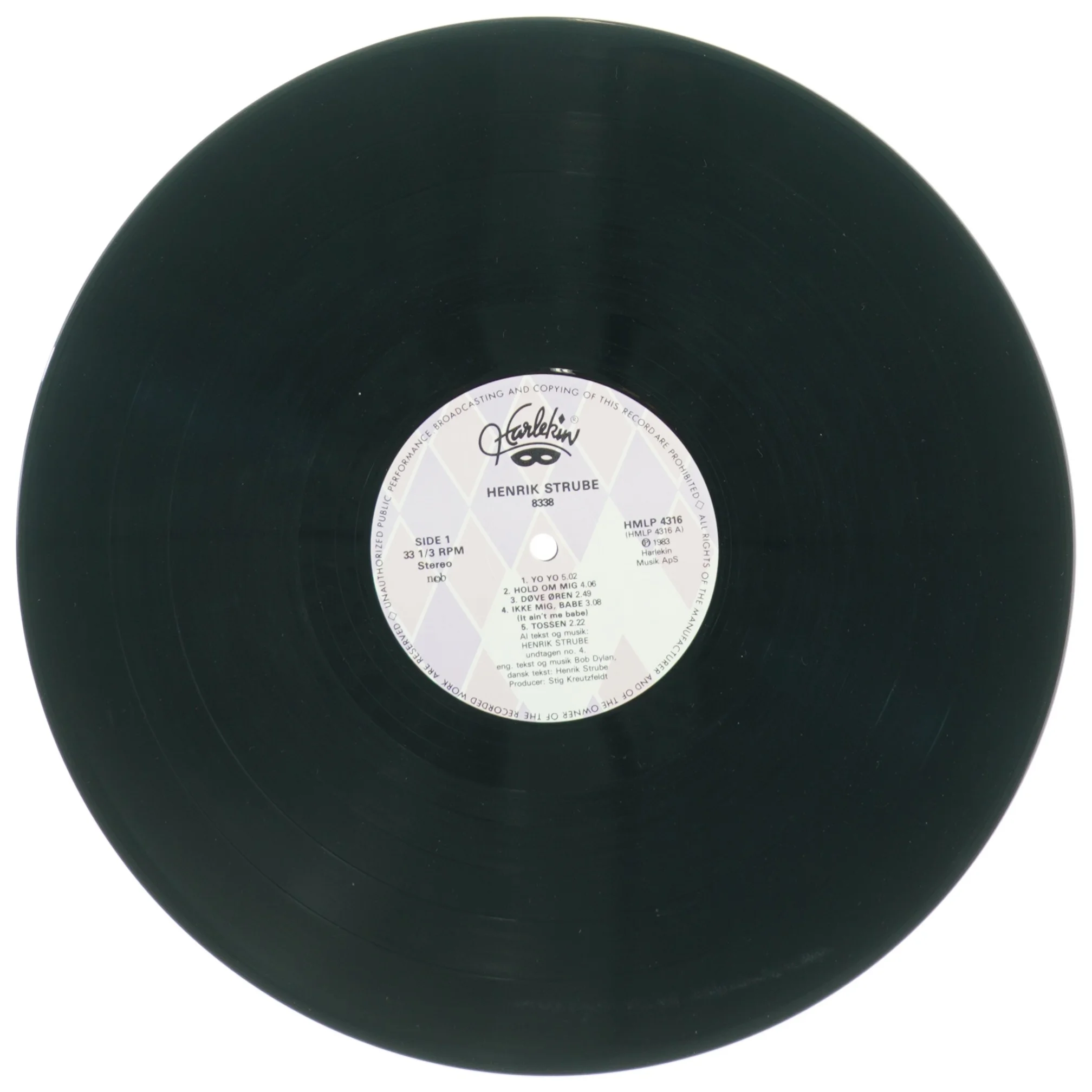 Henrik Strube Vinylplade (str. 31 x 31 cm)