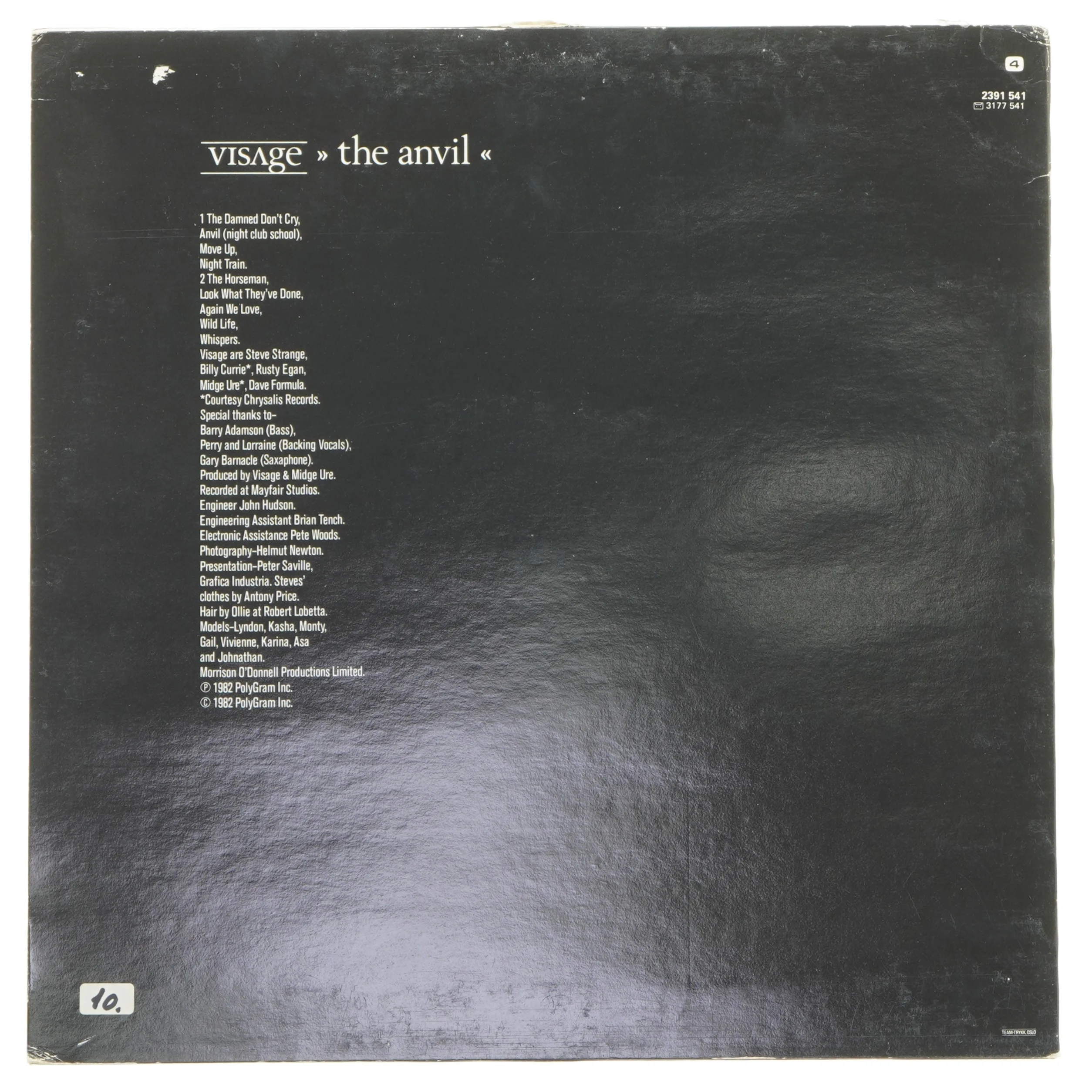 Visage LP 'The Anvil'