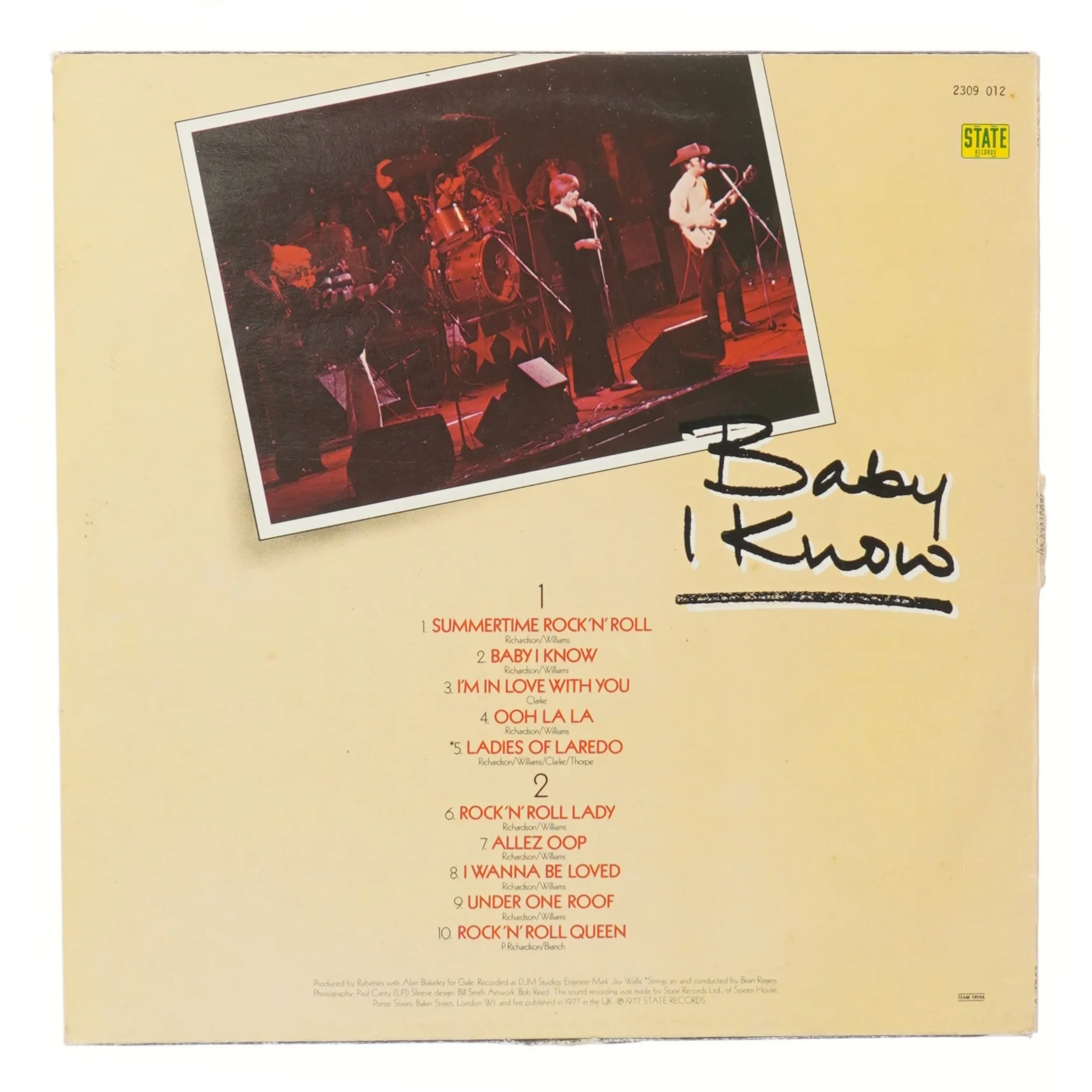 Rubettes - Baby I Know album