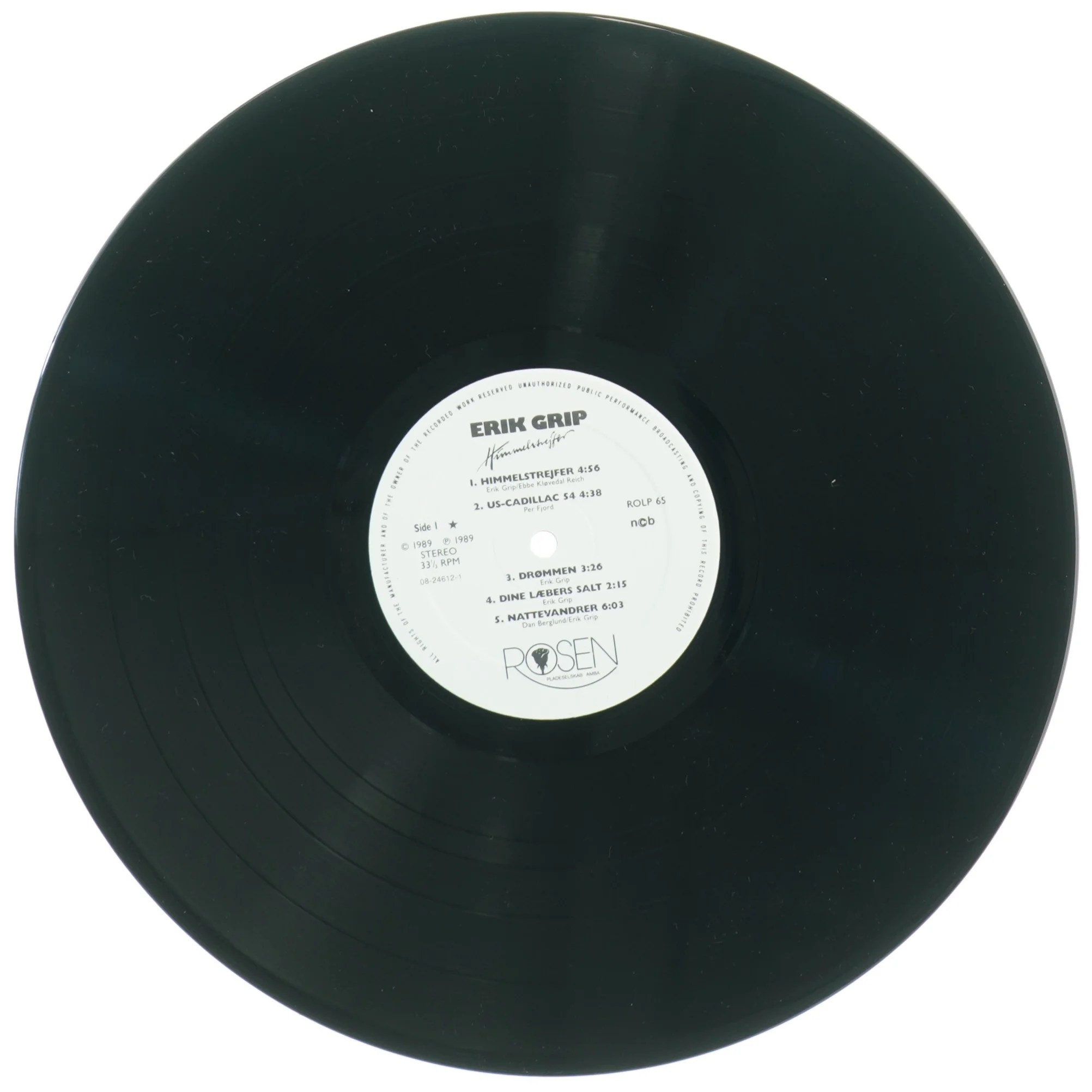 Erik Grip - Himmelstrøjfe LP (str. 31 x 31 cm)