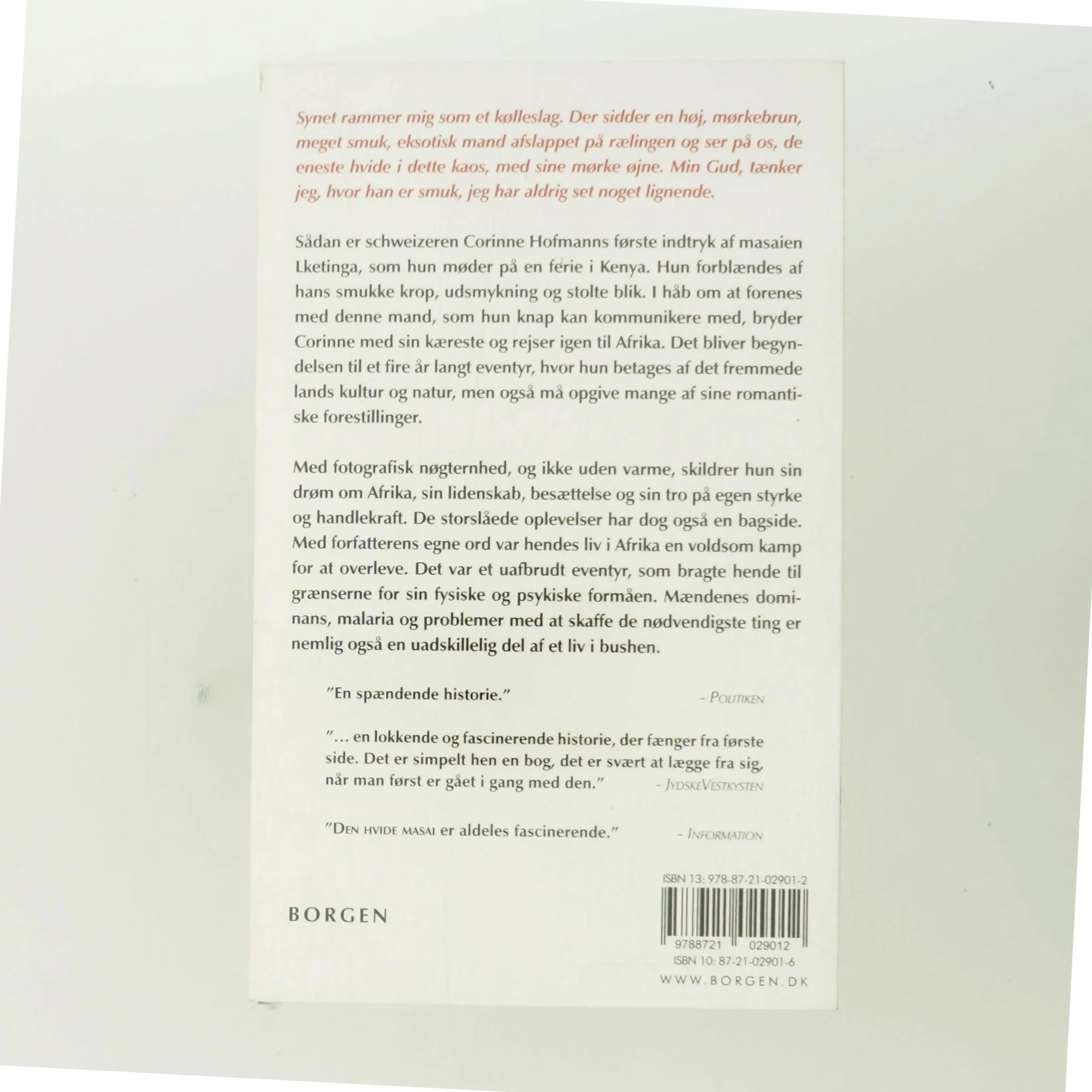 Den hvide masai af Corinne Hofmann (Bog)