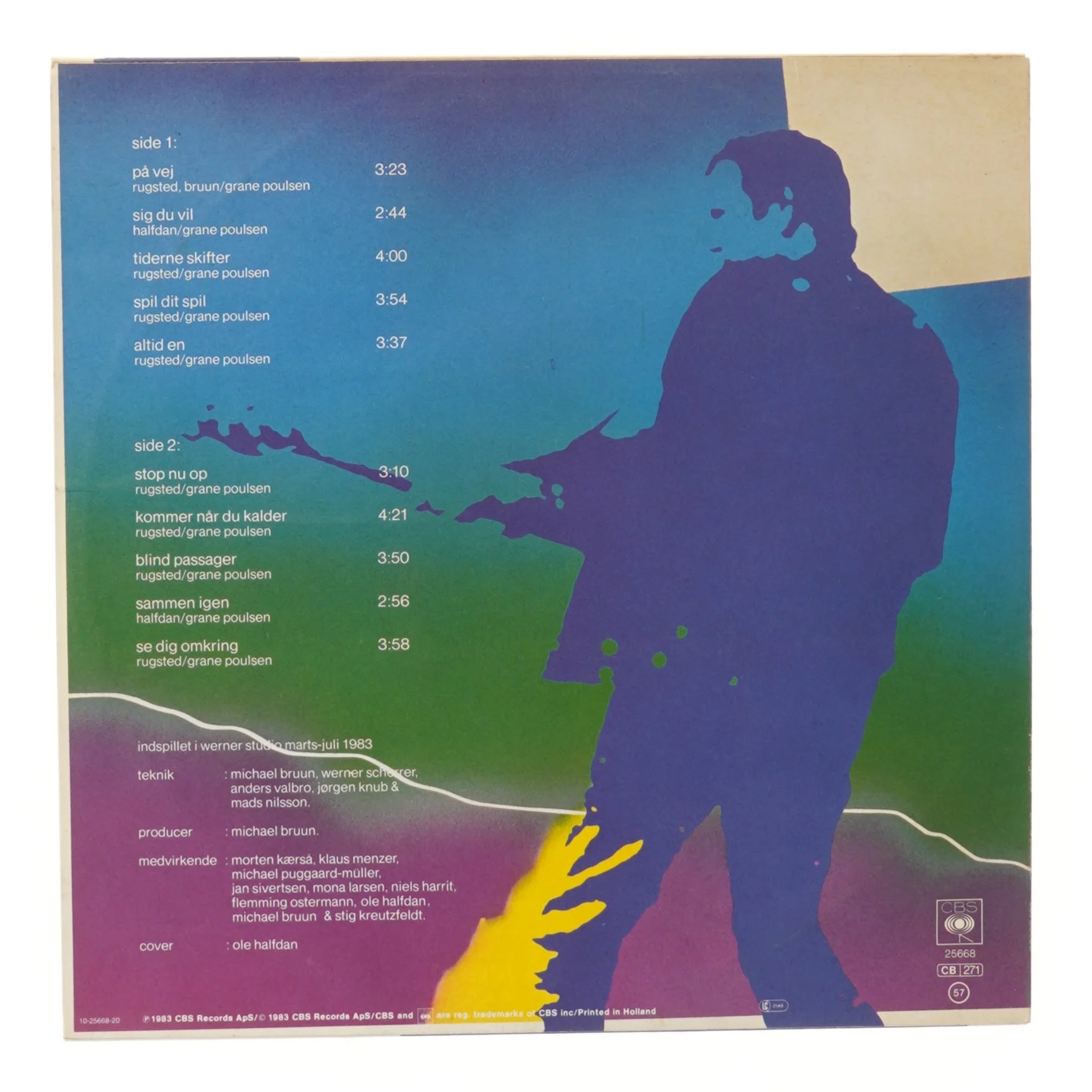 Jens Rugsted - Blind Passager LP plade