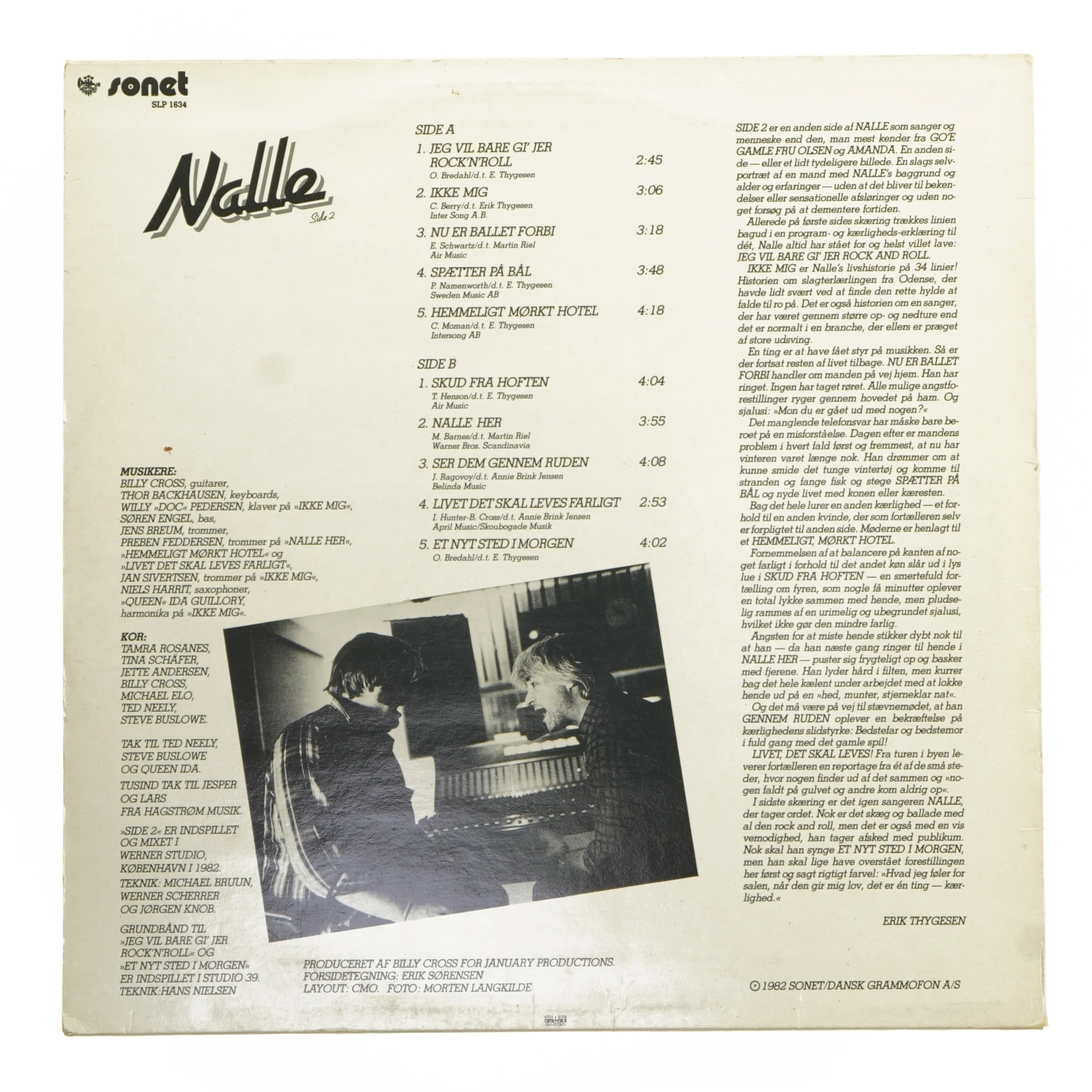 Nalle Side 2 vinylplade fra Sonet