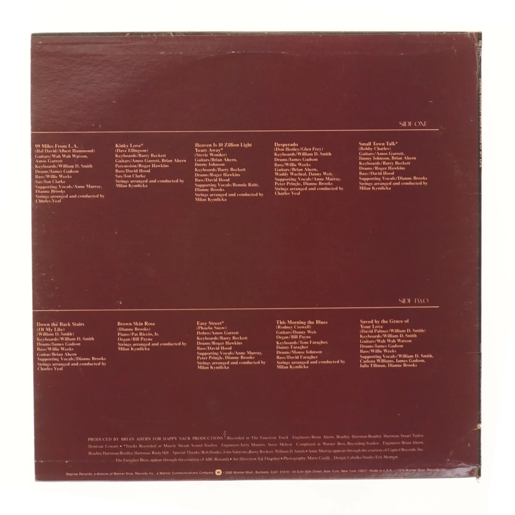 Vinyl album - Back Stairs of My Life af Dianne Brooks