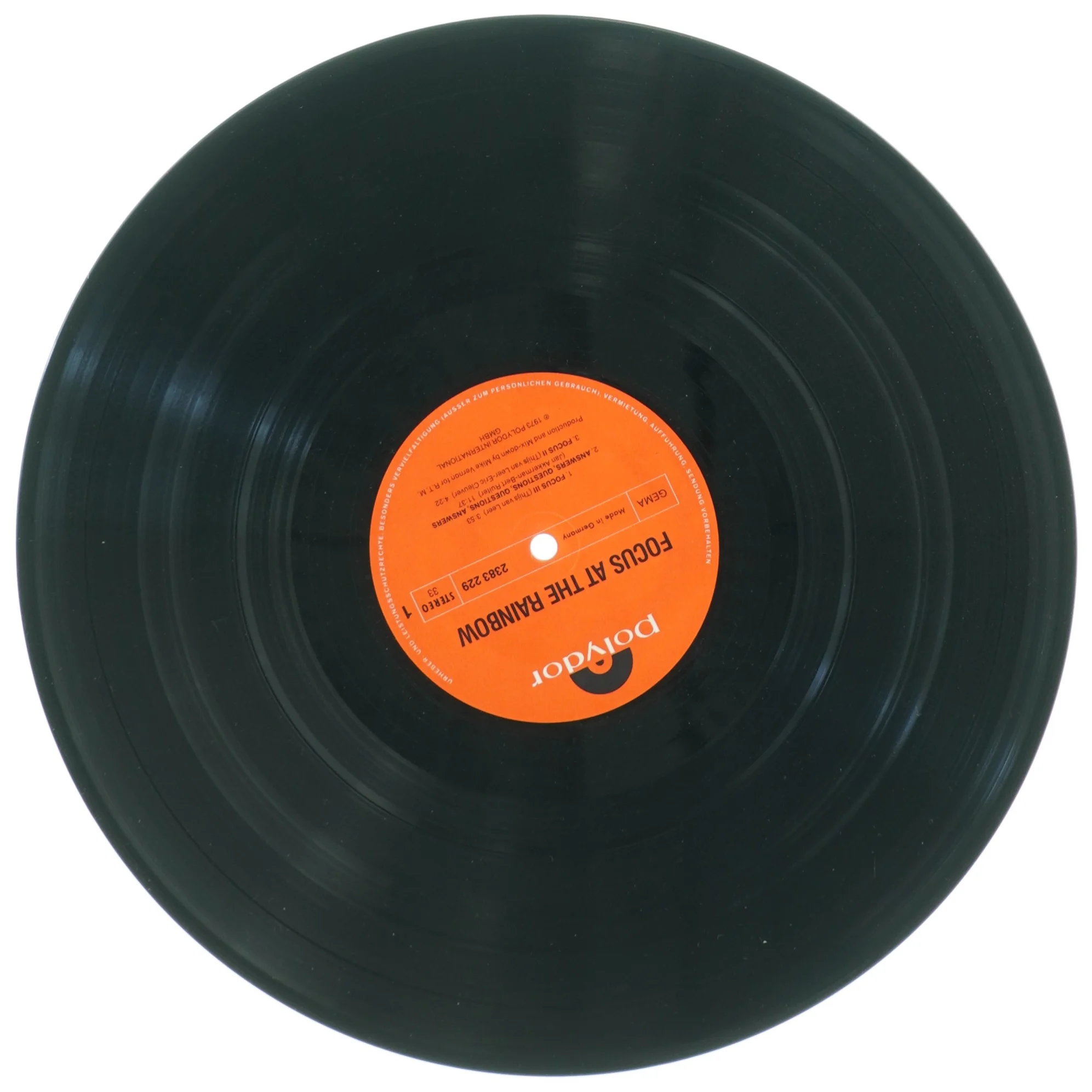 Focus - At the Rainbow (LP) fra Polydor (str. 31 x 31 cm)