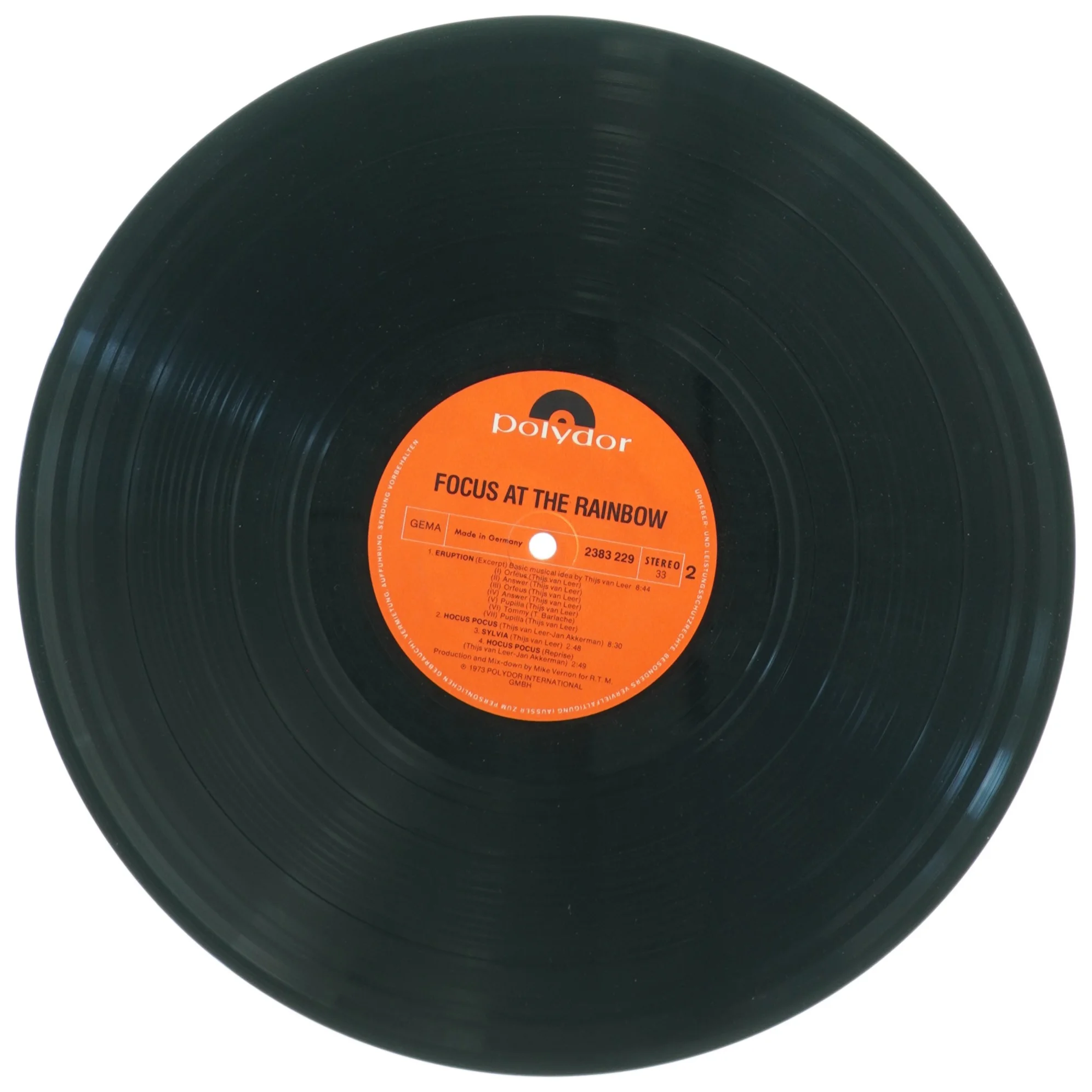 Focus - At the Rainbow (LP) fra Polydor (str. 31 x 31 cm)