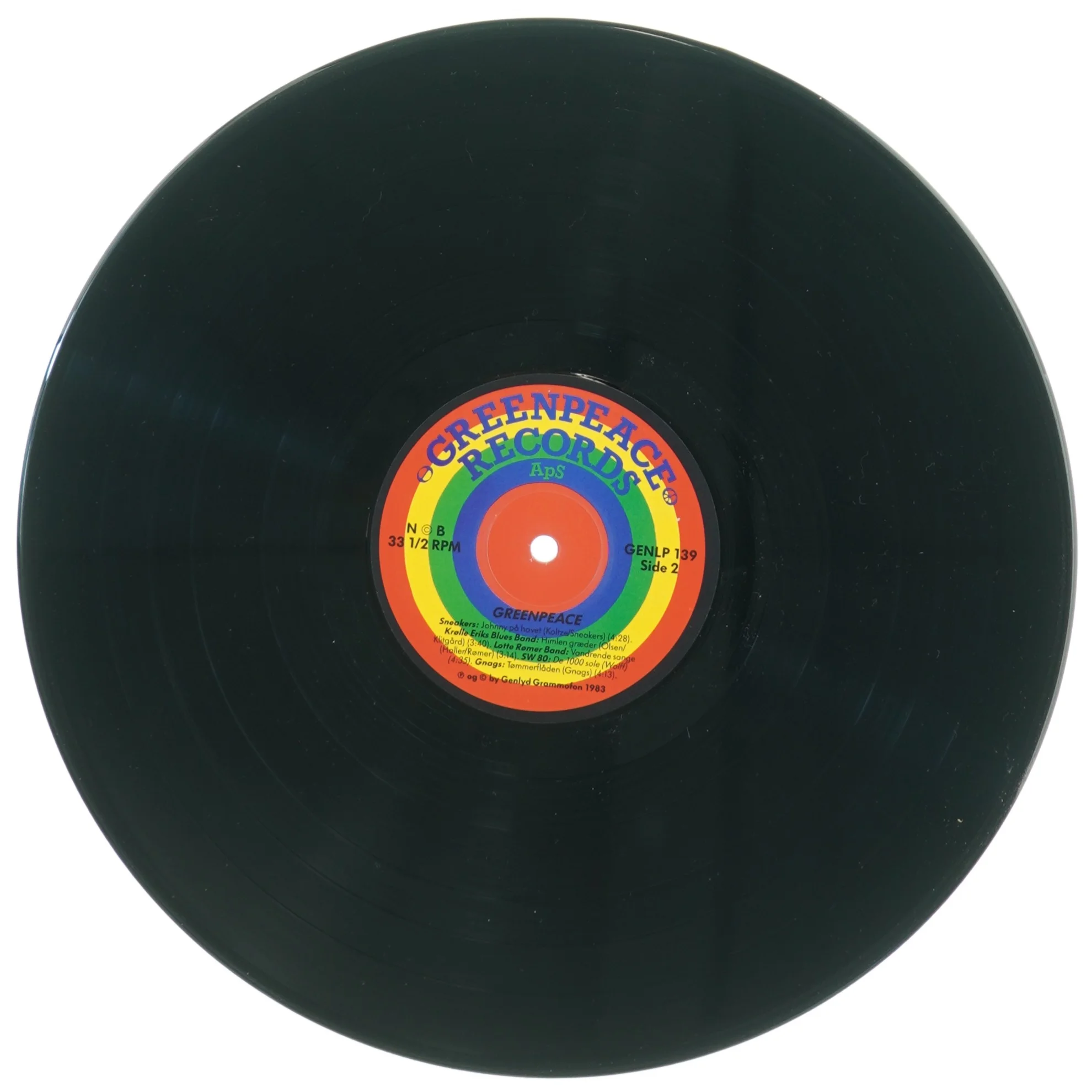 Greenpeace vinylplade fra Greenpeace Records (str. 31 x 31 cm)