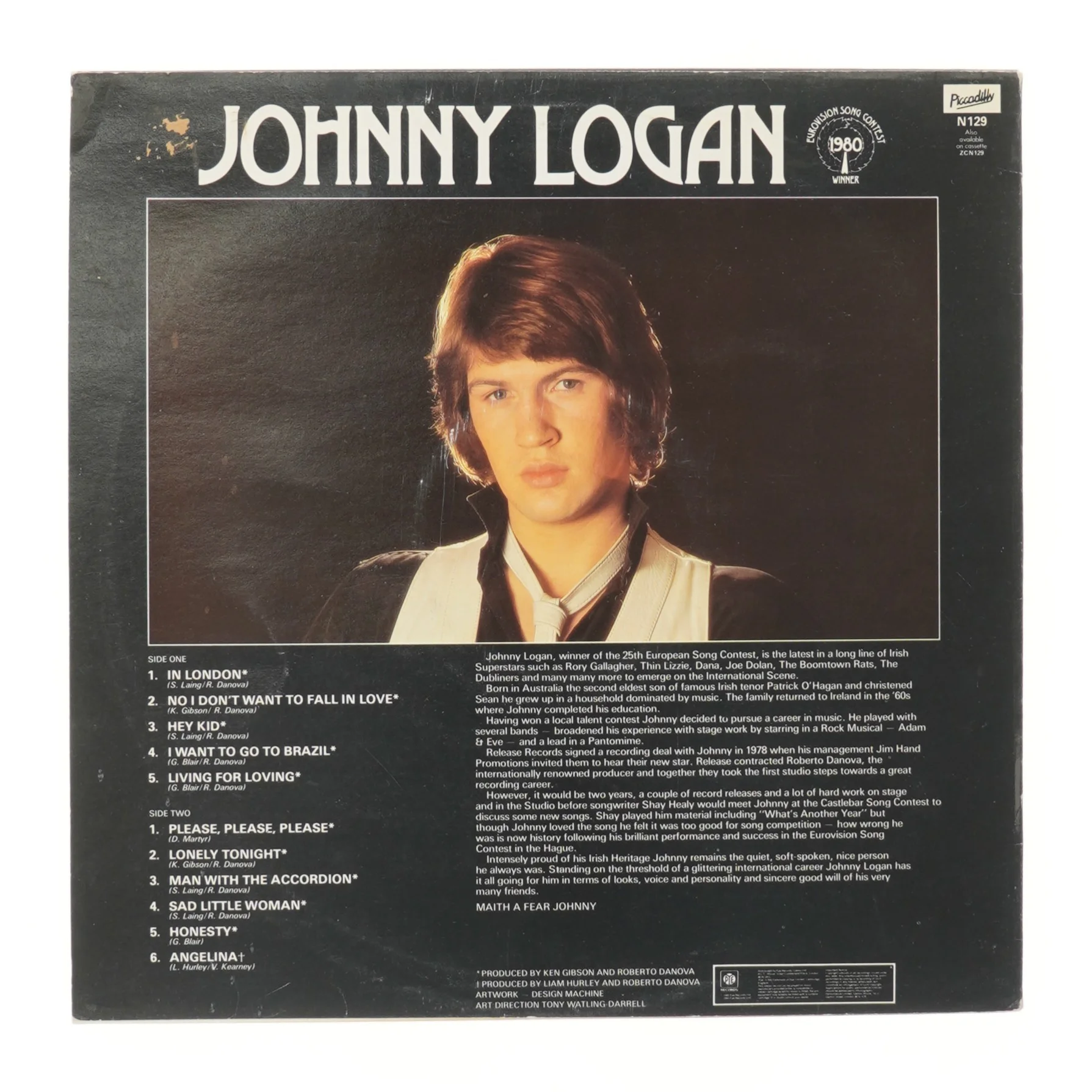 Vinyl LP af Johnny Logan fra Piccadilly