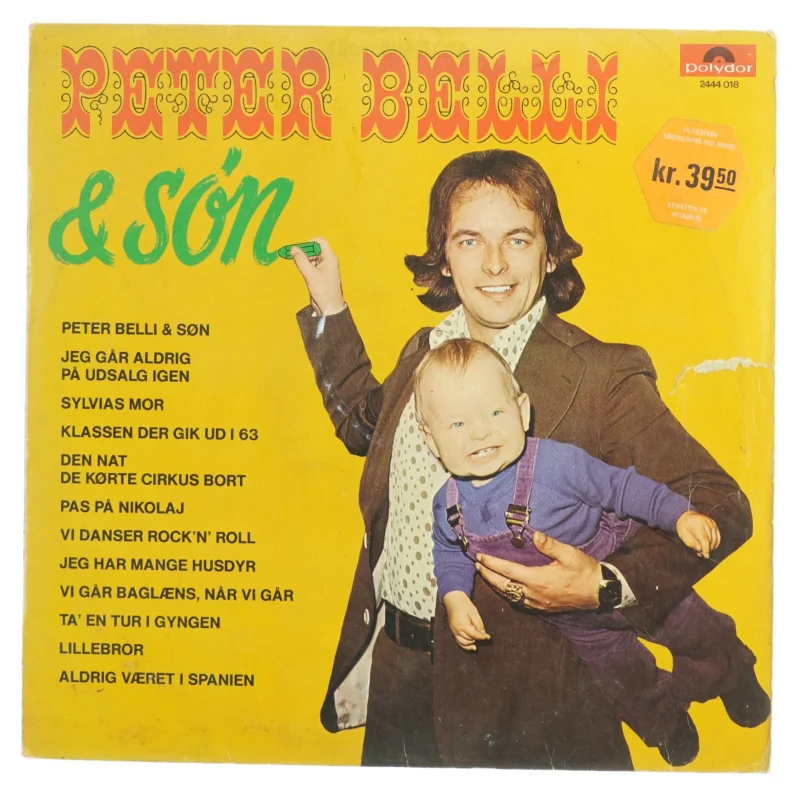 Peter Belli & Søn - Dansk Rock Compilation Vinyl fra Polydor (str. 31 x 31 cm)