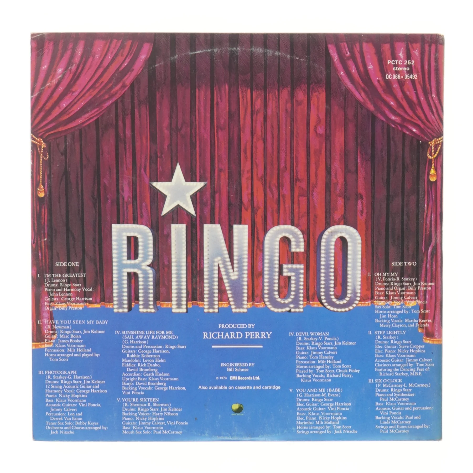 Ringo Starr vinyl album