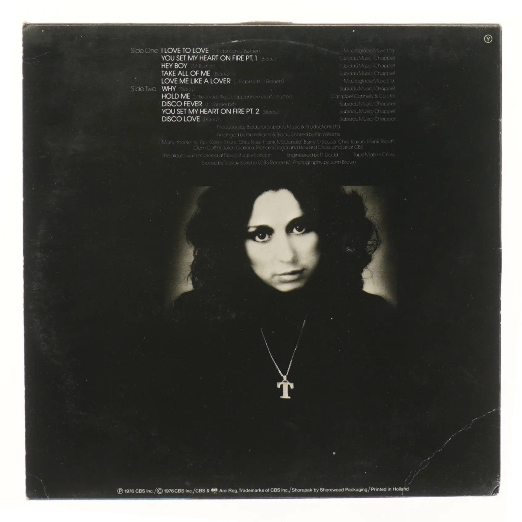 Tina Charles LP album 'I Love To Love' fra CBS