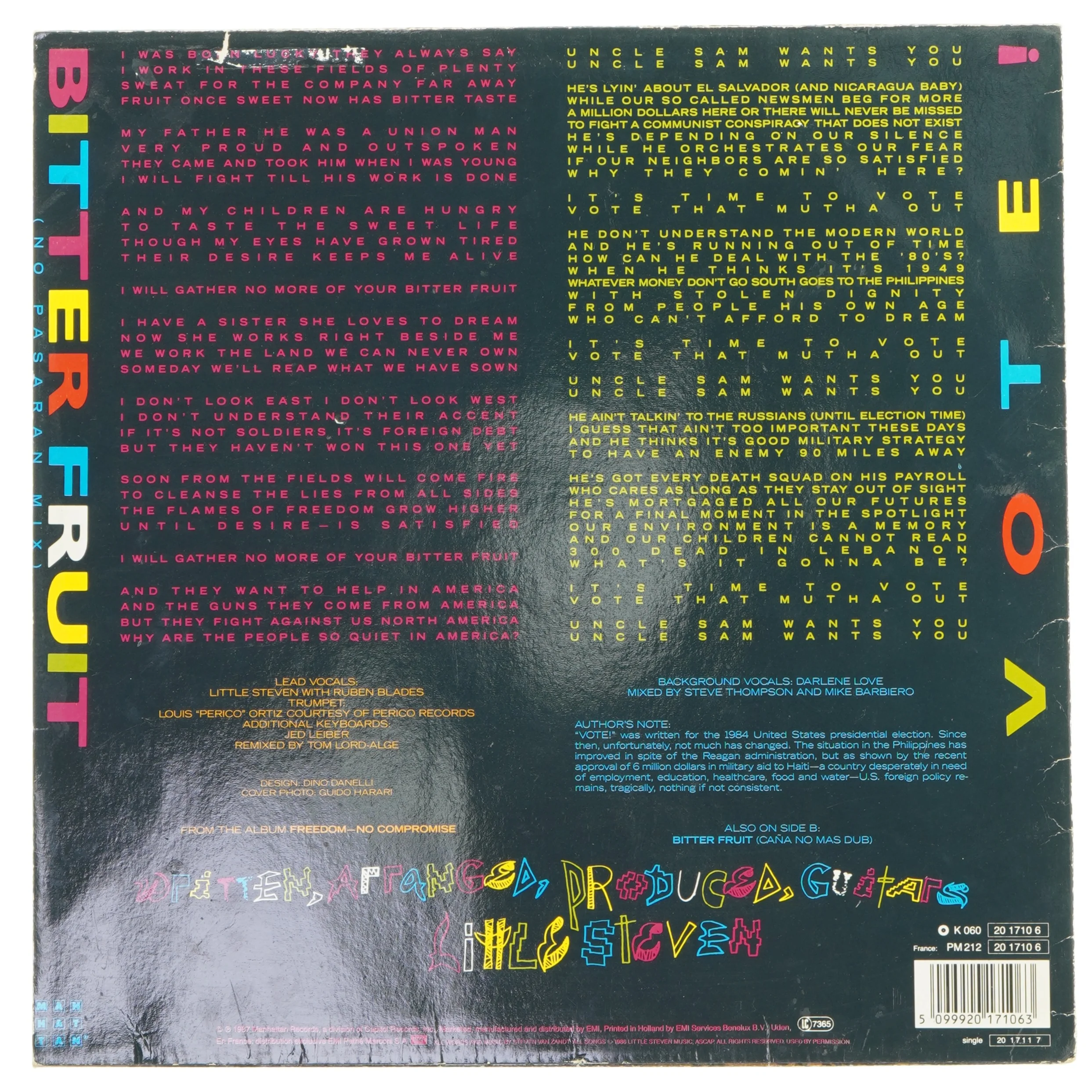 Little Steven - Bitter Fruit vinyl fra Little Steven