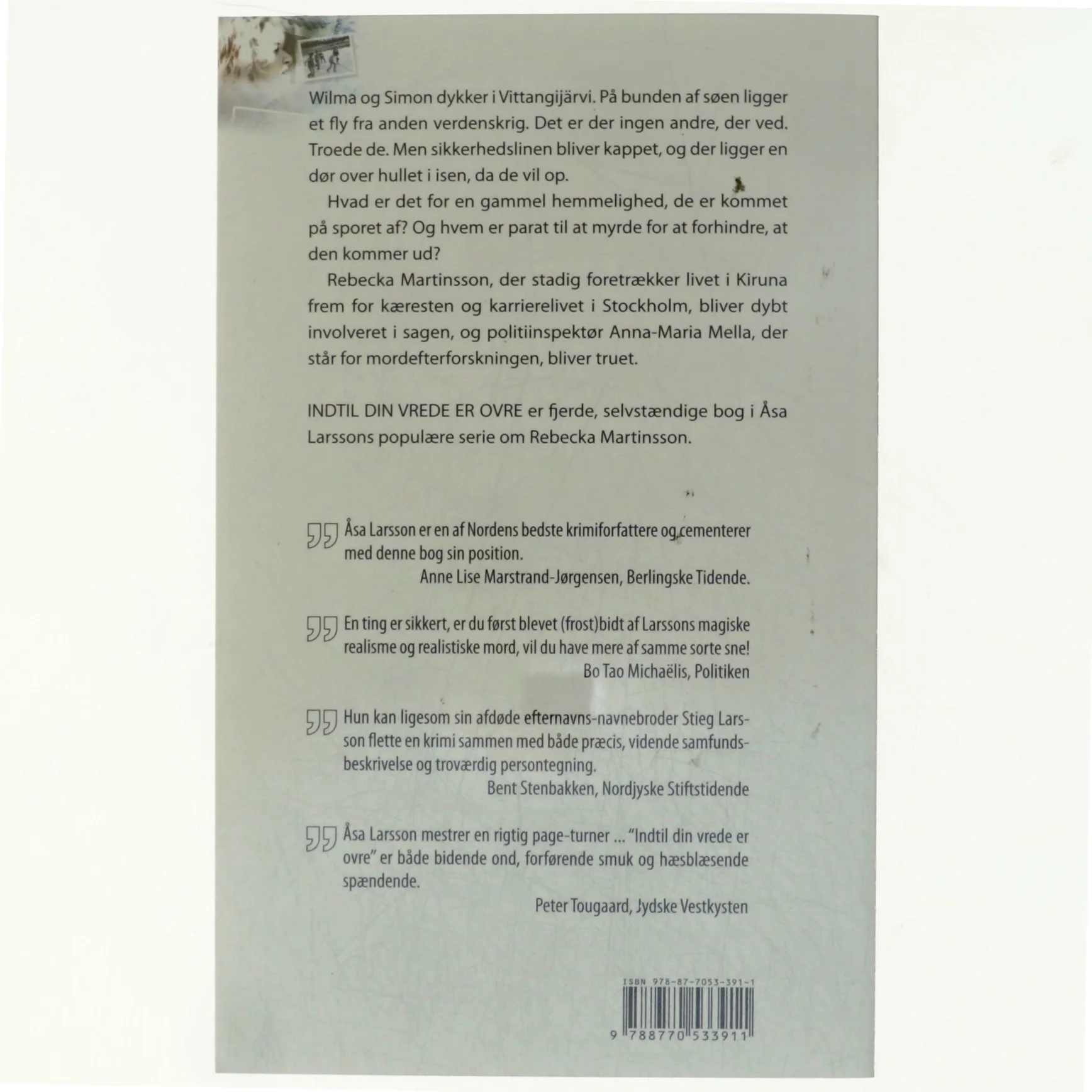 Indtil din vrede er ovre af Åsa Larsson (Bog)