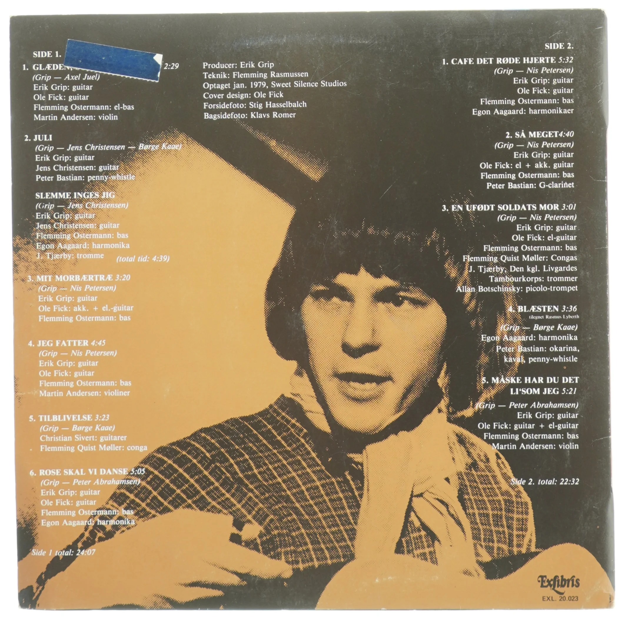 Erik Grip Måske har du det ligesom jeg LPvinylplade (str. 31 x 31 cm)