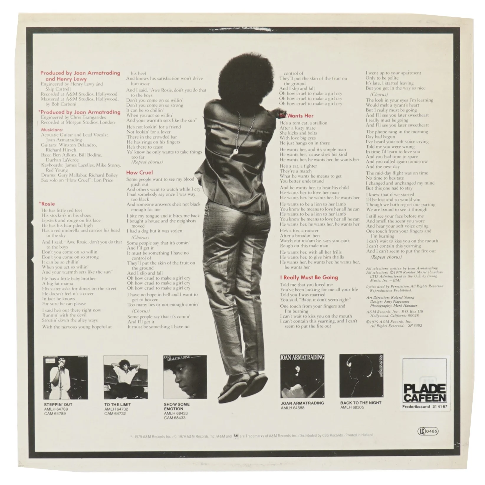 Joan Armatrading - Album Cover fra A&M Records