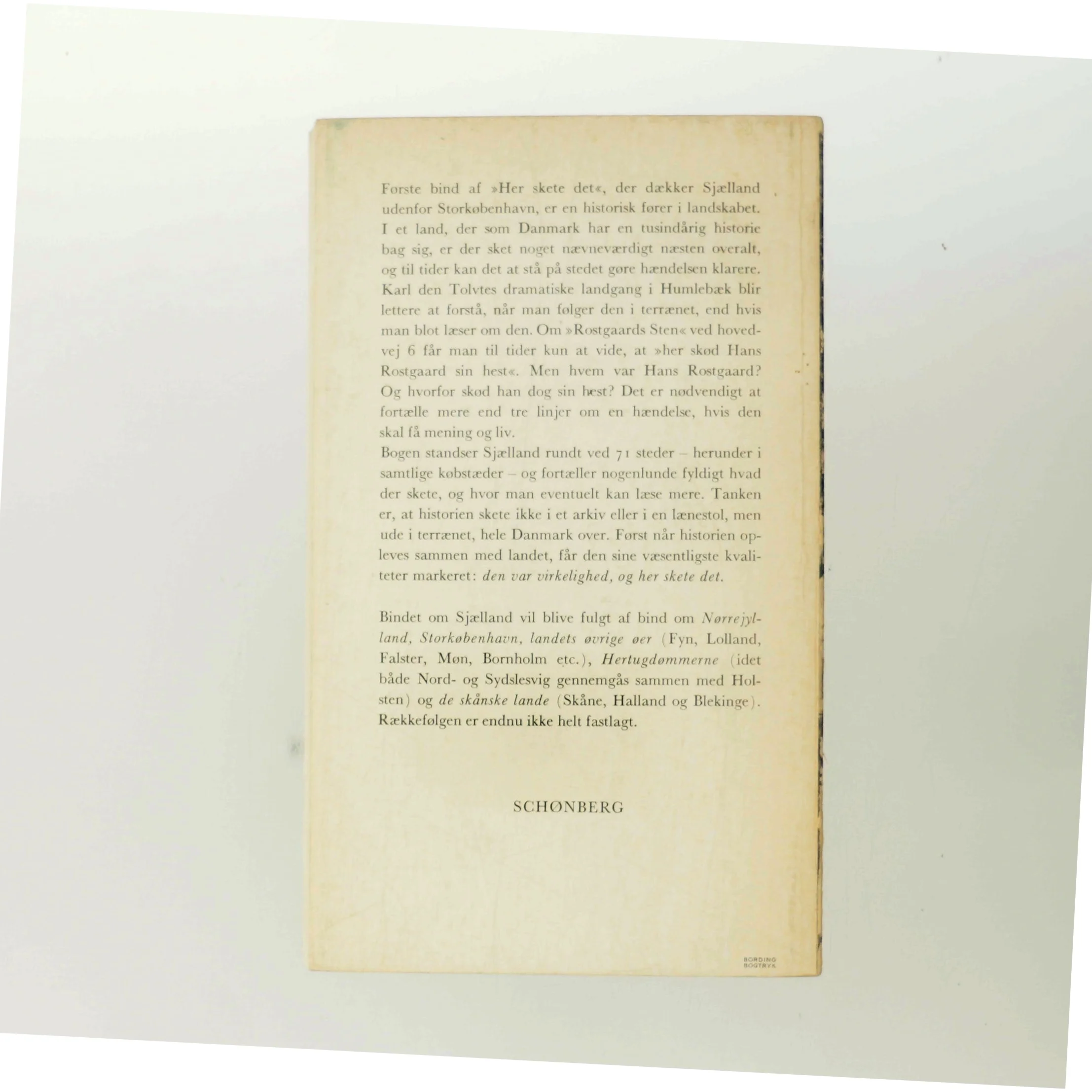 Her skete det 1. Sjælland af Palle Lauring (Bog)