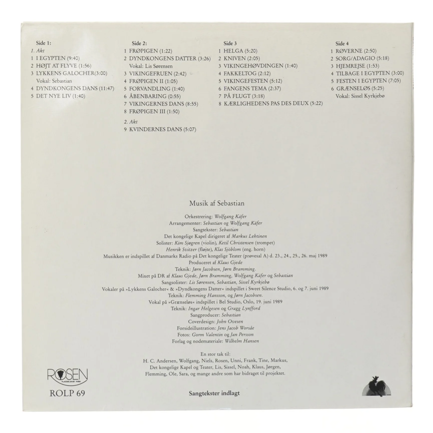 Sebastian - Et Eventyr LP fra Rosen