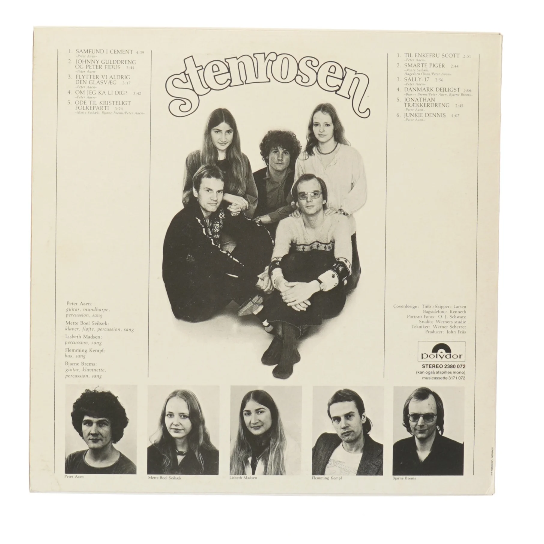 Stenrosen vinyl album fra Polydor