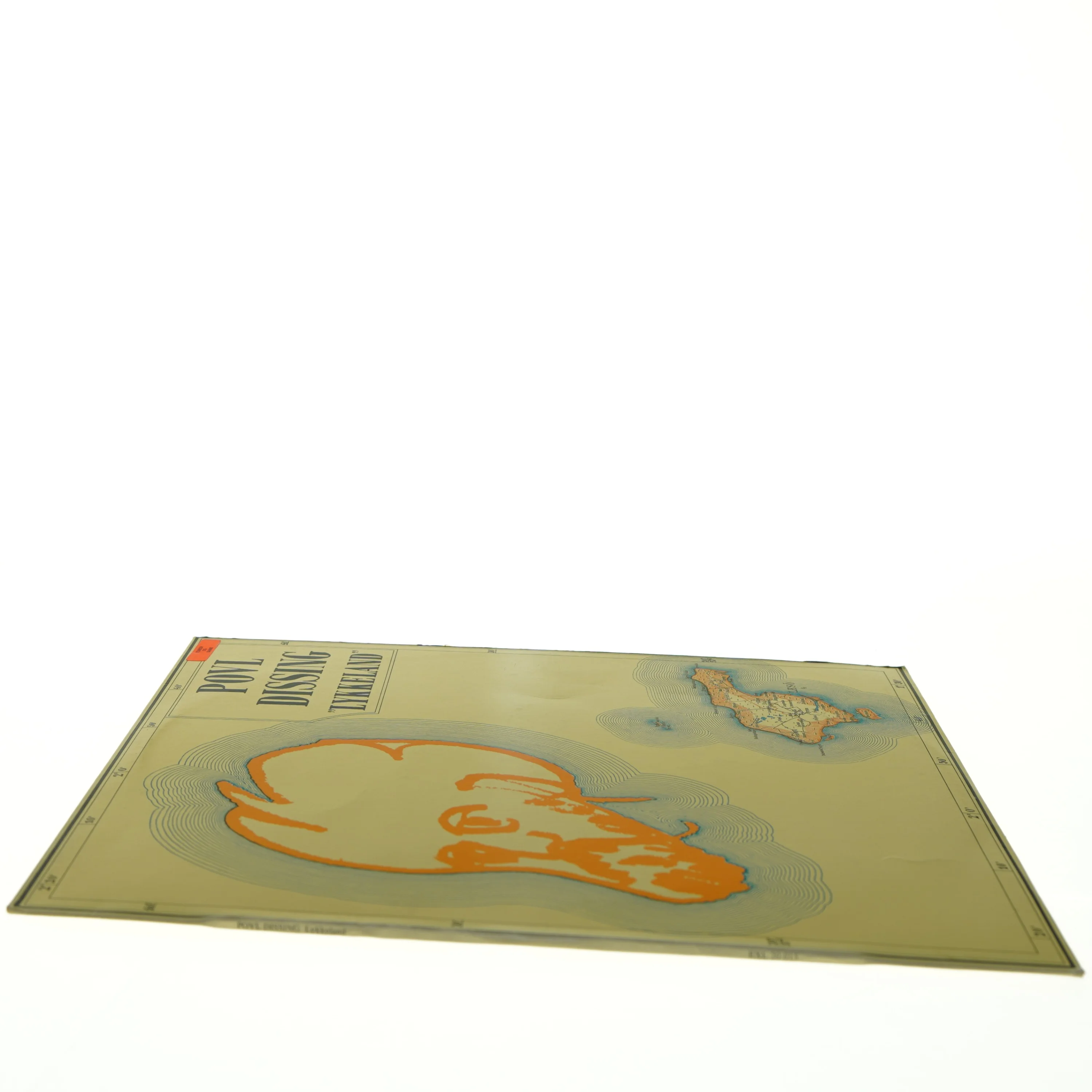 Povl Dissing 'Lykkeland' Vinylplade fra Exlibris (str. 31 x 31 cm)