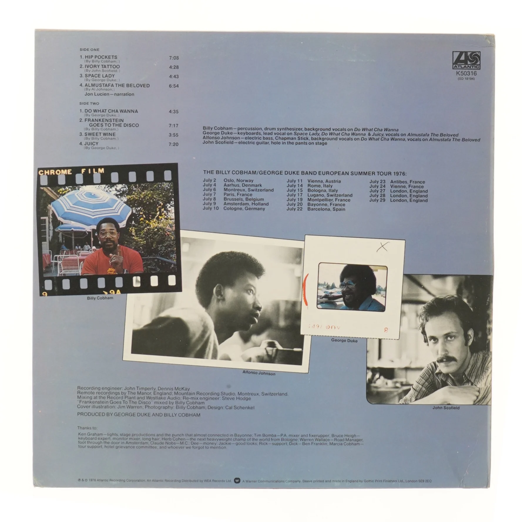 The Billy Cobham - George Duke Band LP fra Atlantic Records