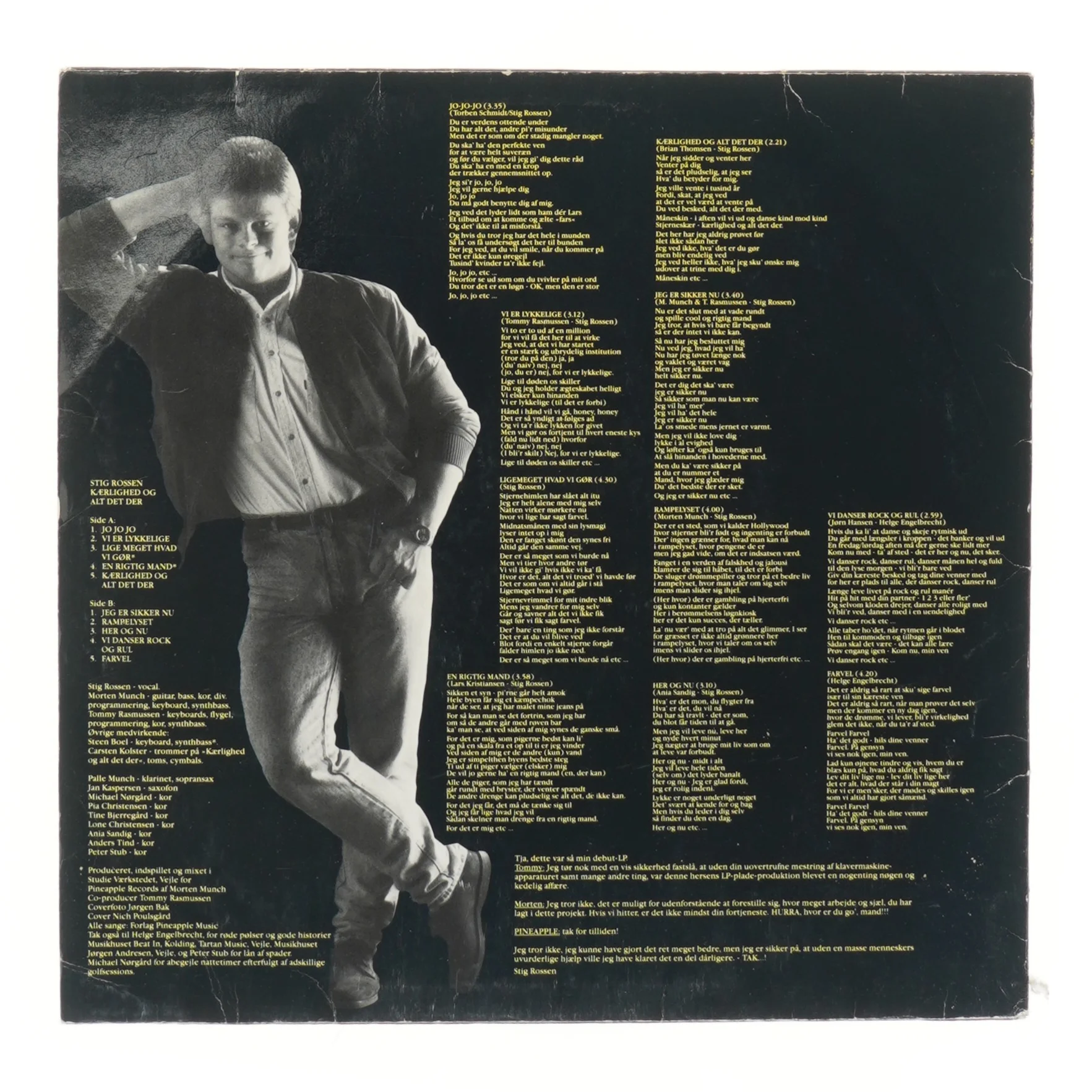 Stig Rossen - Kærlighed og Alt Det Der! vinylplade