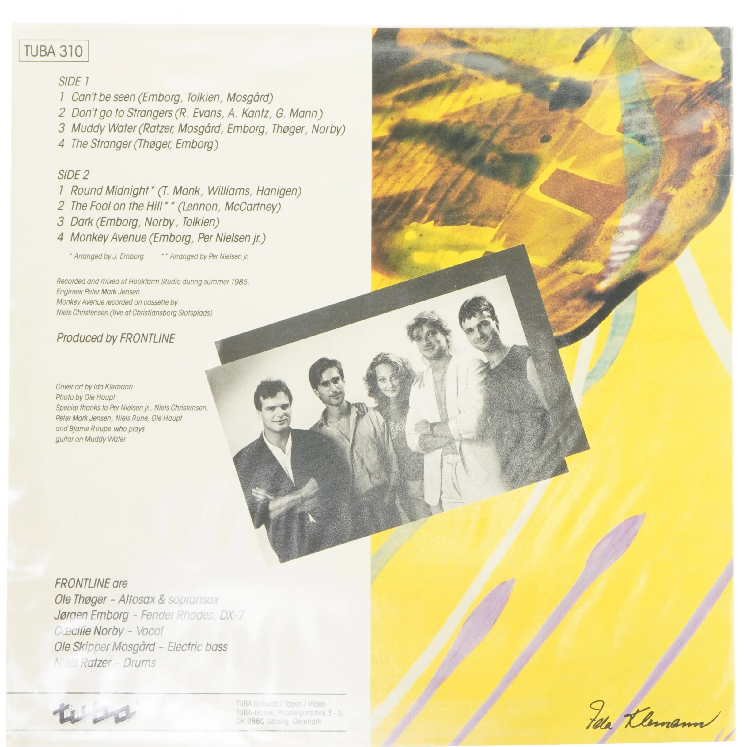 Frontline vinyl album fra Frontline