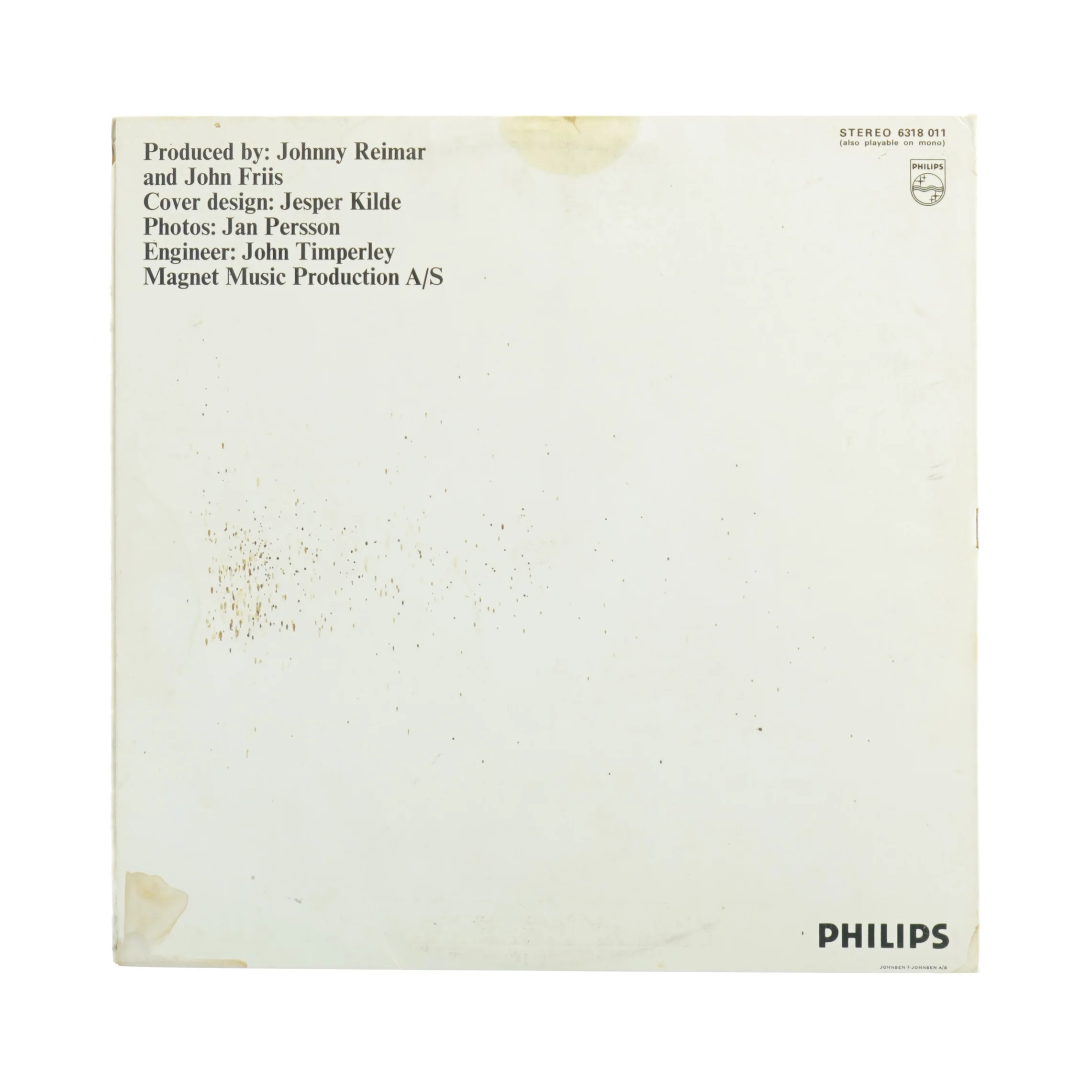 Olsen vinylplade fra Philips (str. 31 x 31 cm)