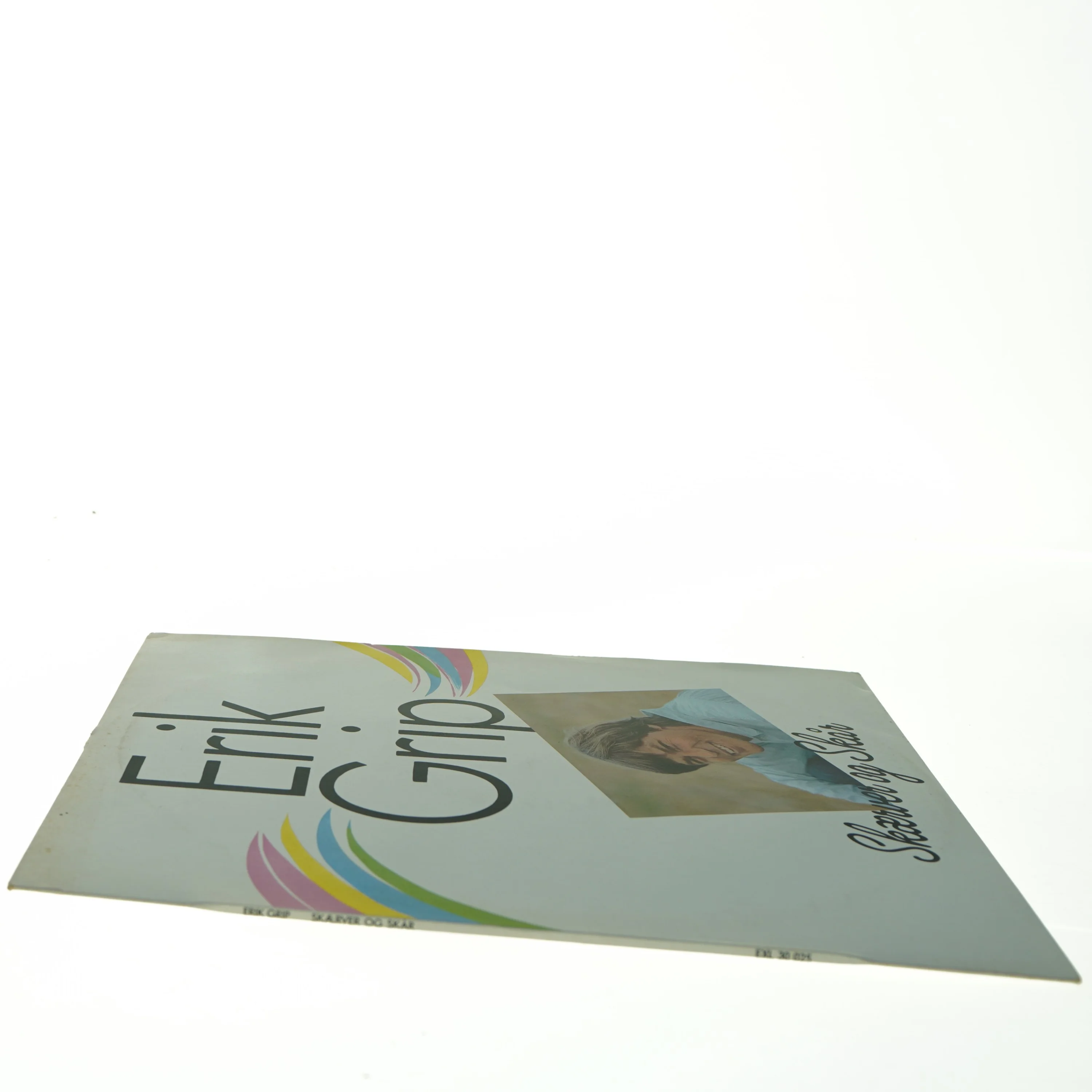 Erik Grip Skærver og skrå LP- Vinylplade fra Exlibris (str. 31 x 31 cm)