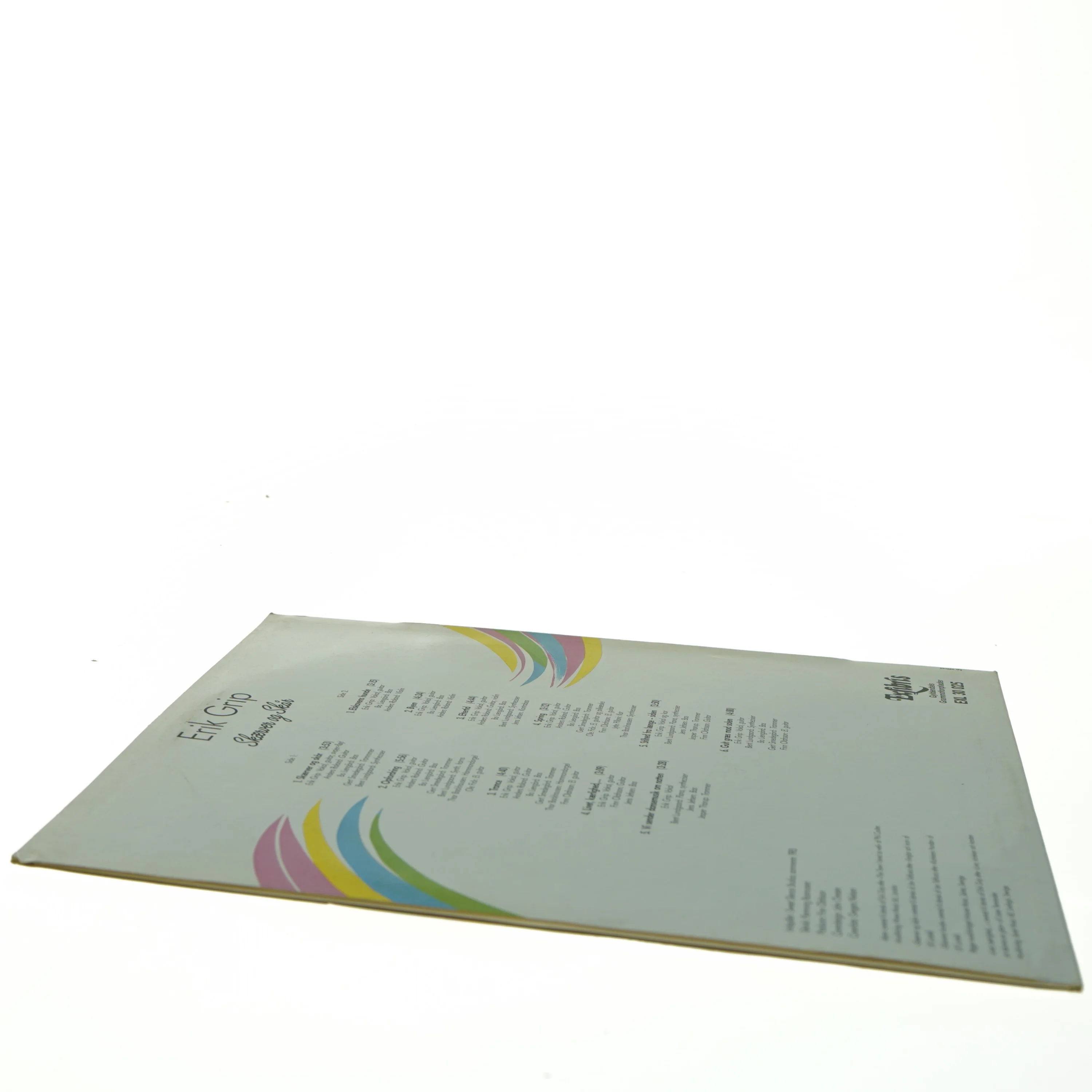Erik Grip Skærver og skrå LP- Vinylplade fra Exlibris (str. 31 x 31 cm)